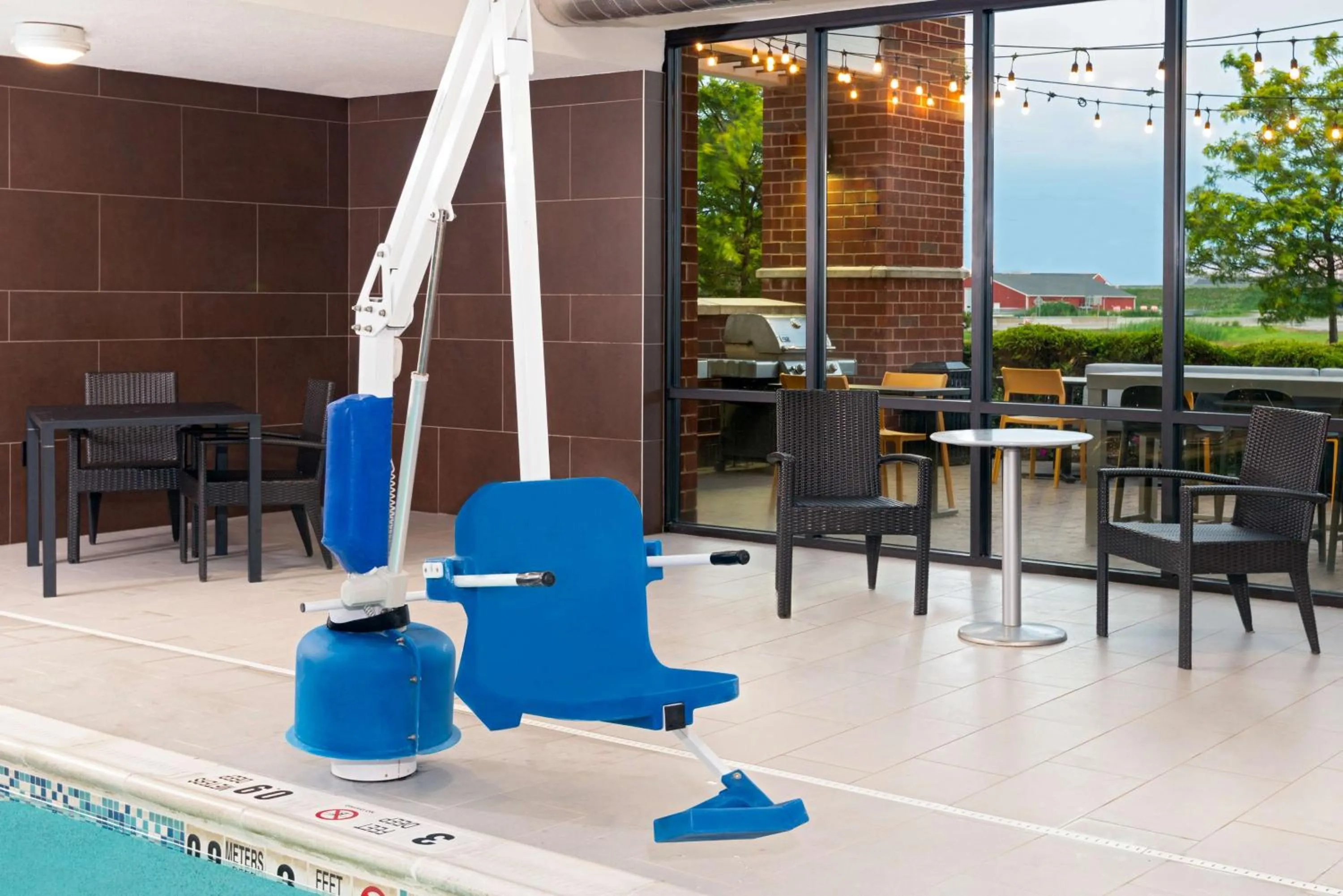 Pool view in Home2 Suites by Hilton Buffalo Airport/ Galleria Mall