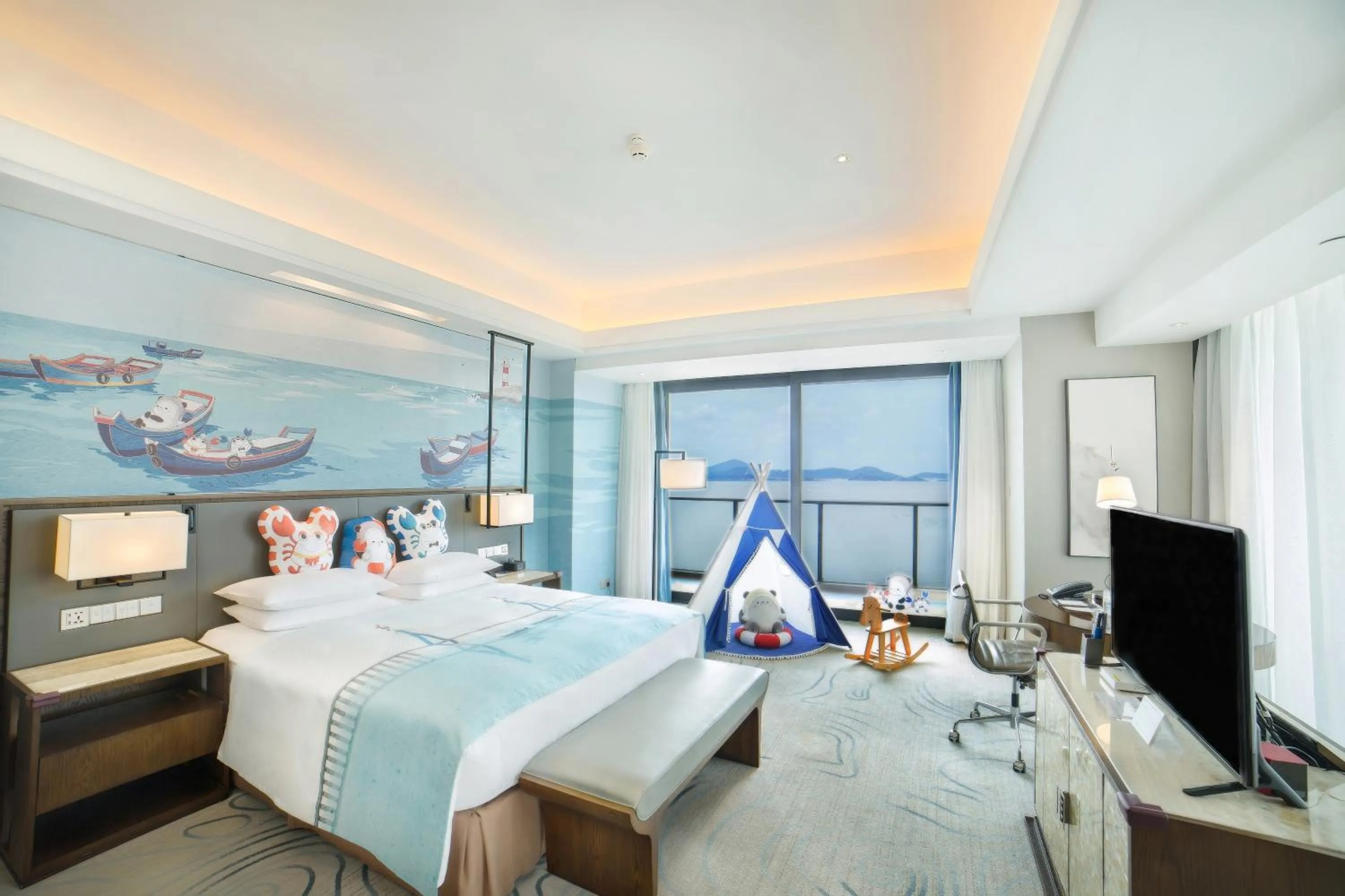 children, Bed in Hilton Zhoushan