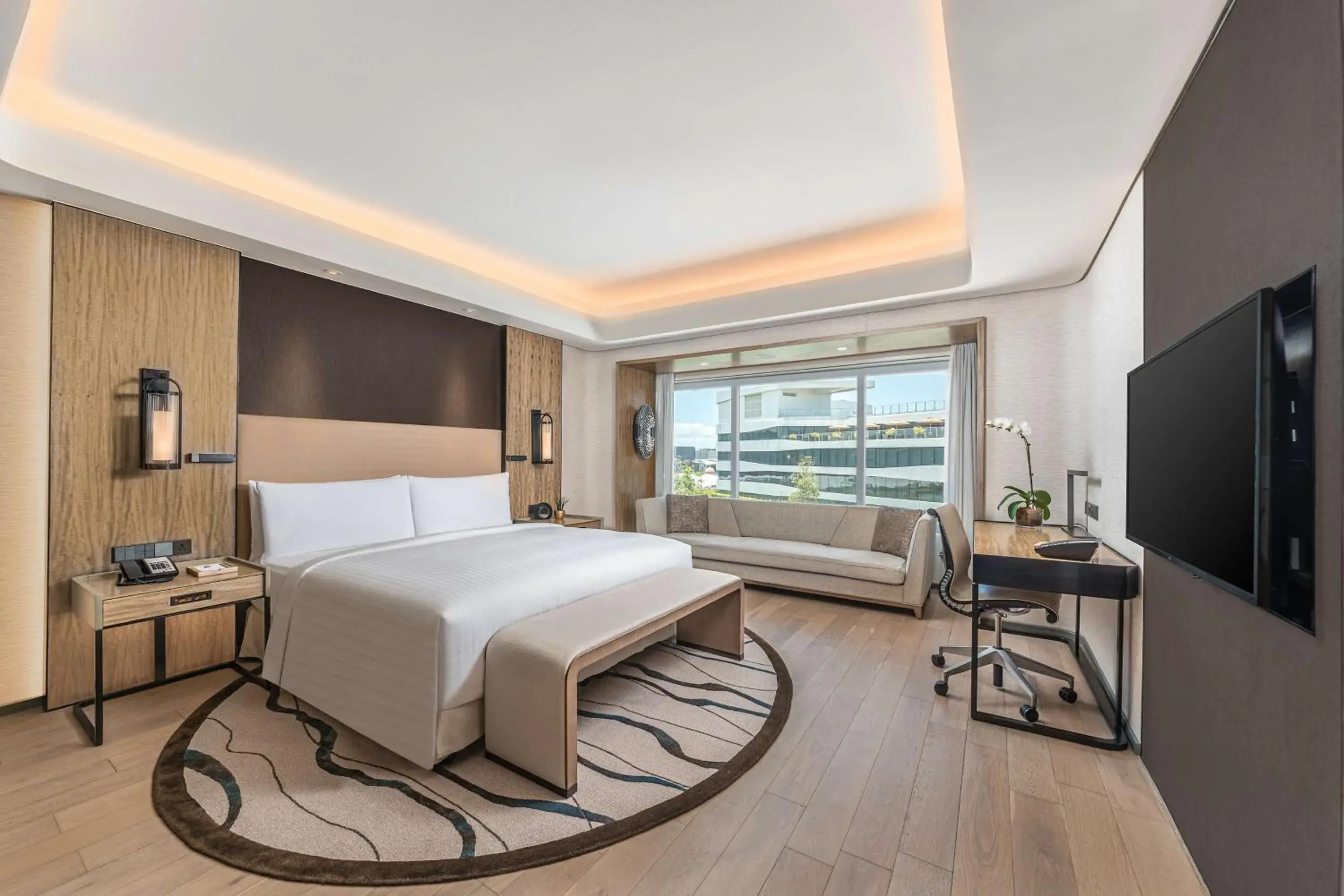 One-Bedroom Premier Suite - Lounge Access in Conrad Manila One-Bedroom Premier Suite - Lounge Access in Conrad Manila