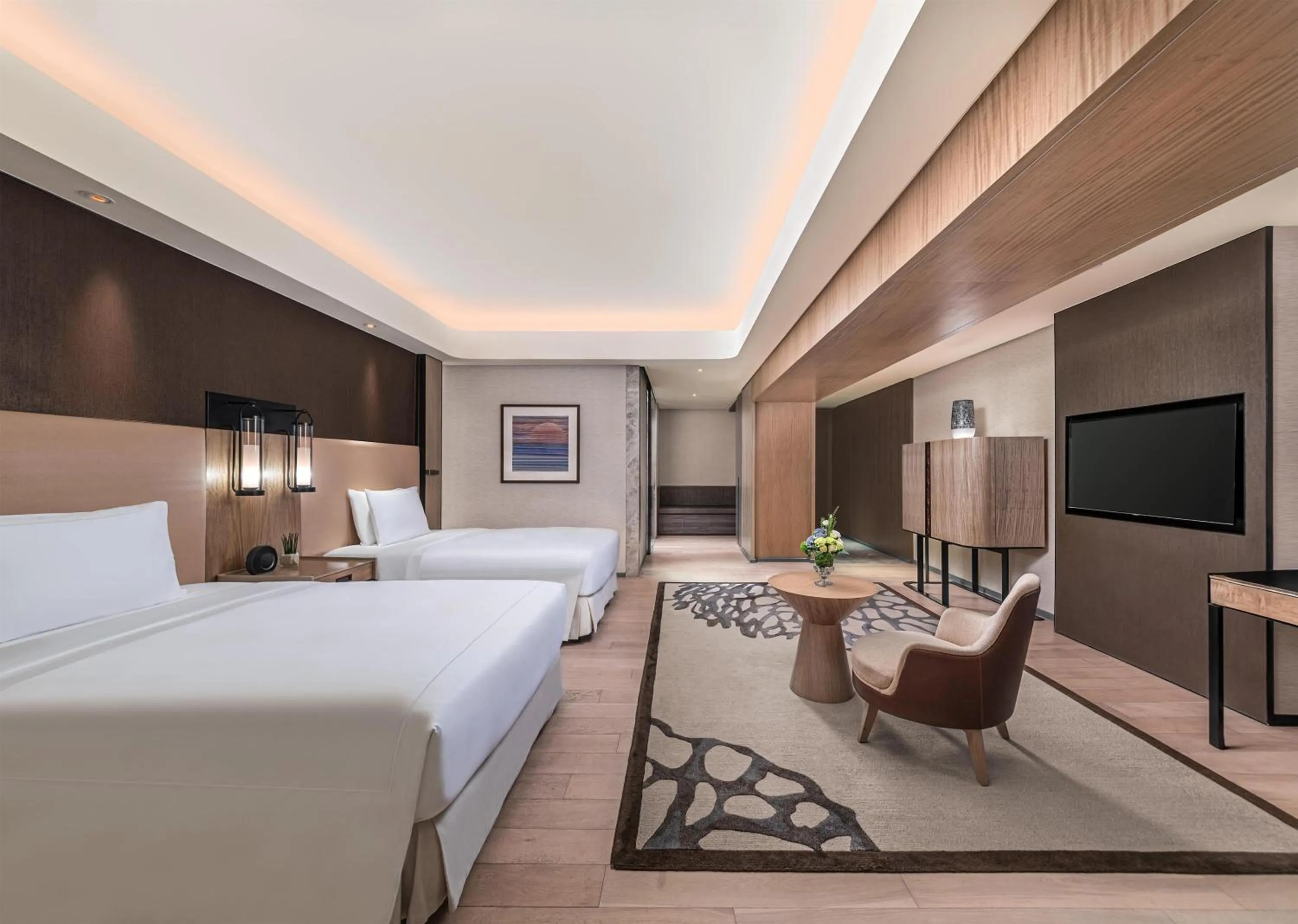 Bed in Conrad Manila