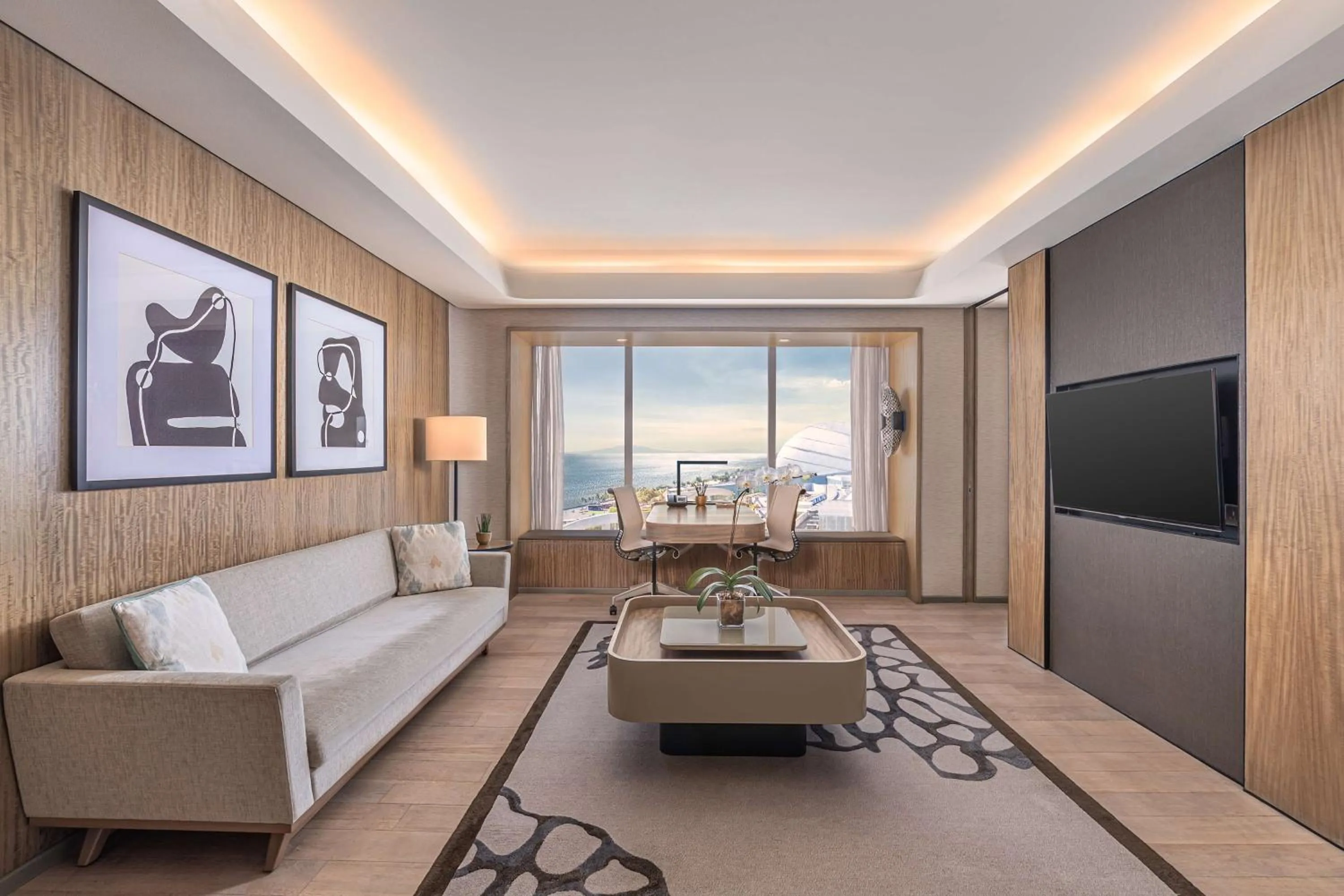 Bed in Conrad Manila