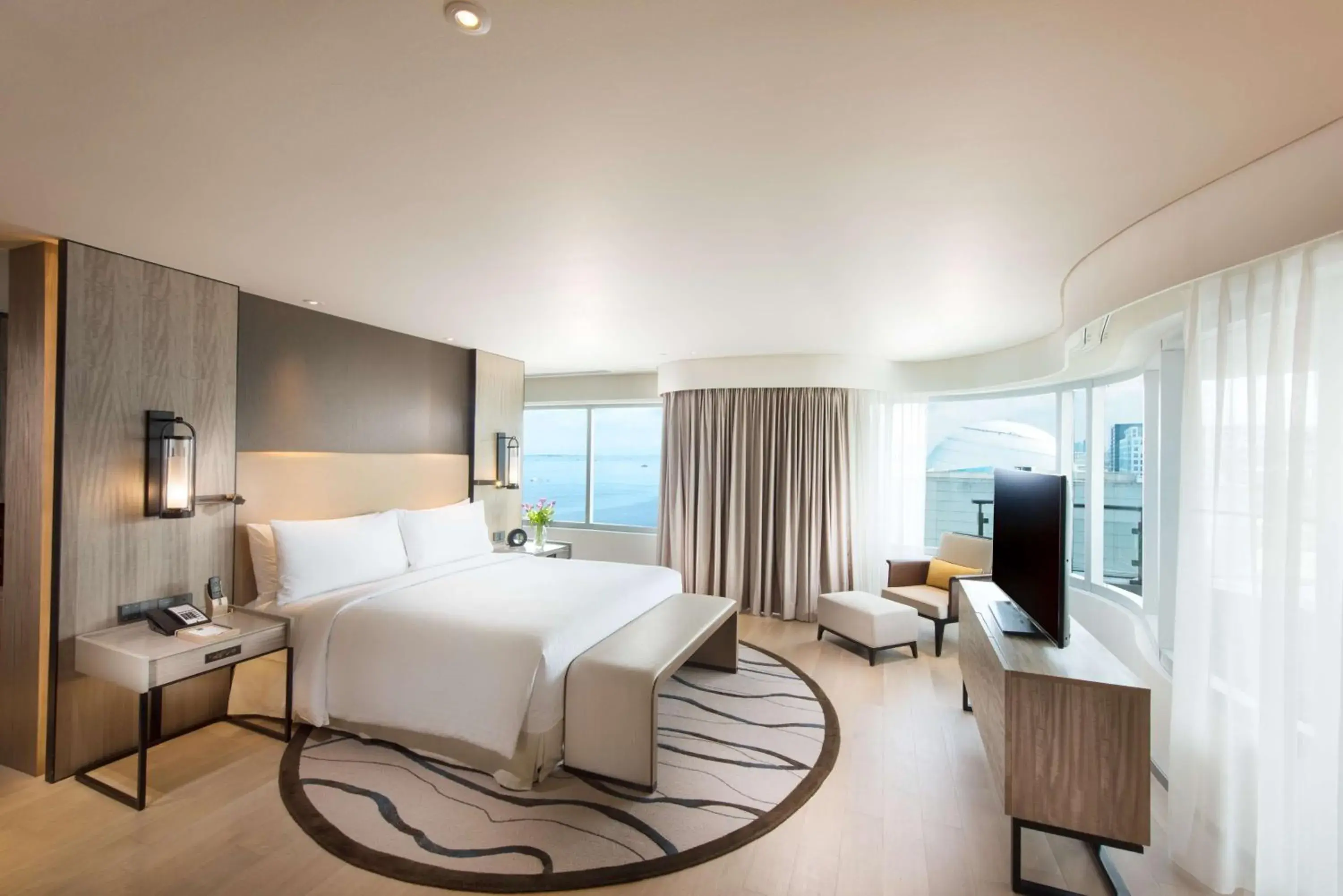 Two-Bedroom Ambassador Suite with Balcony in Conrad Manila Two-Bedroom Ambassador Suite with Balcony in Conrad Manila