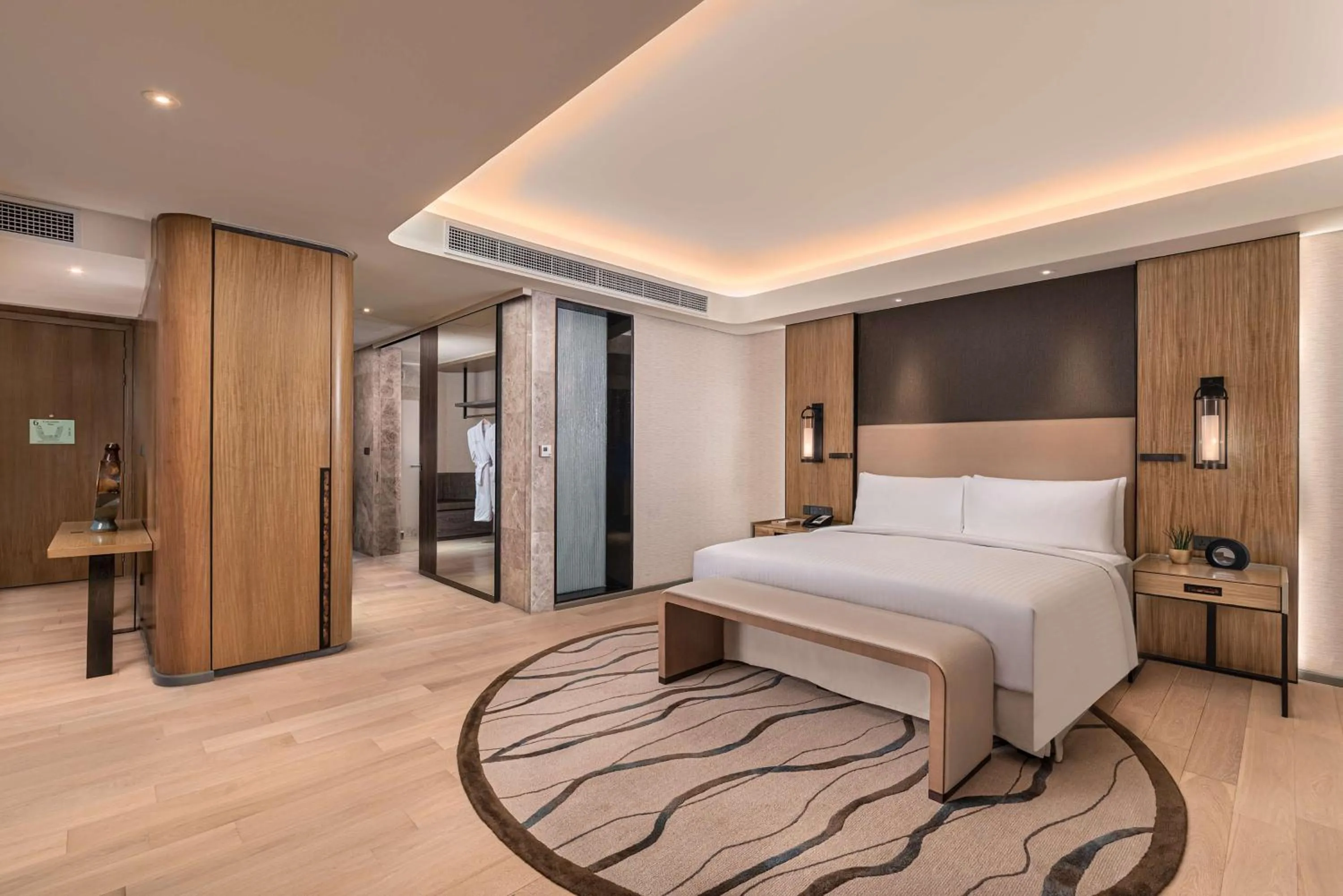 Bed in Conrad Manila