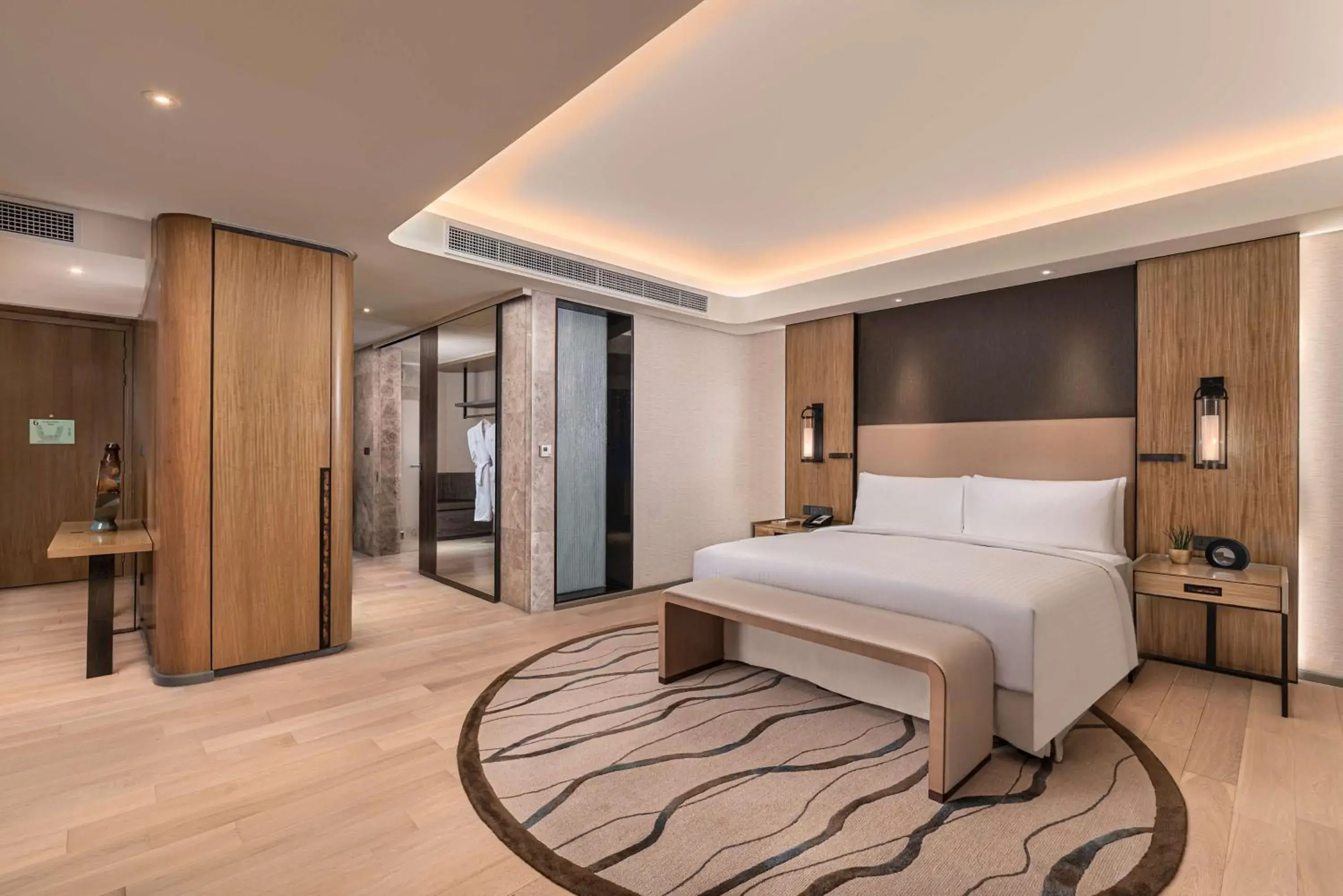 Premier King Room with Bay View in Conrad Manila Premier King Room with Bay View in Conrad Manila