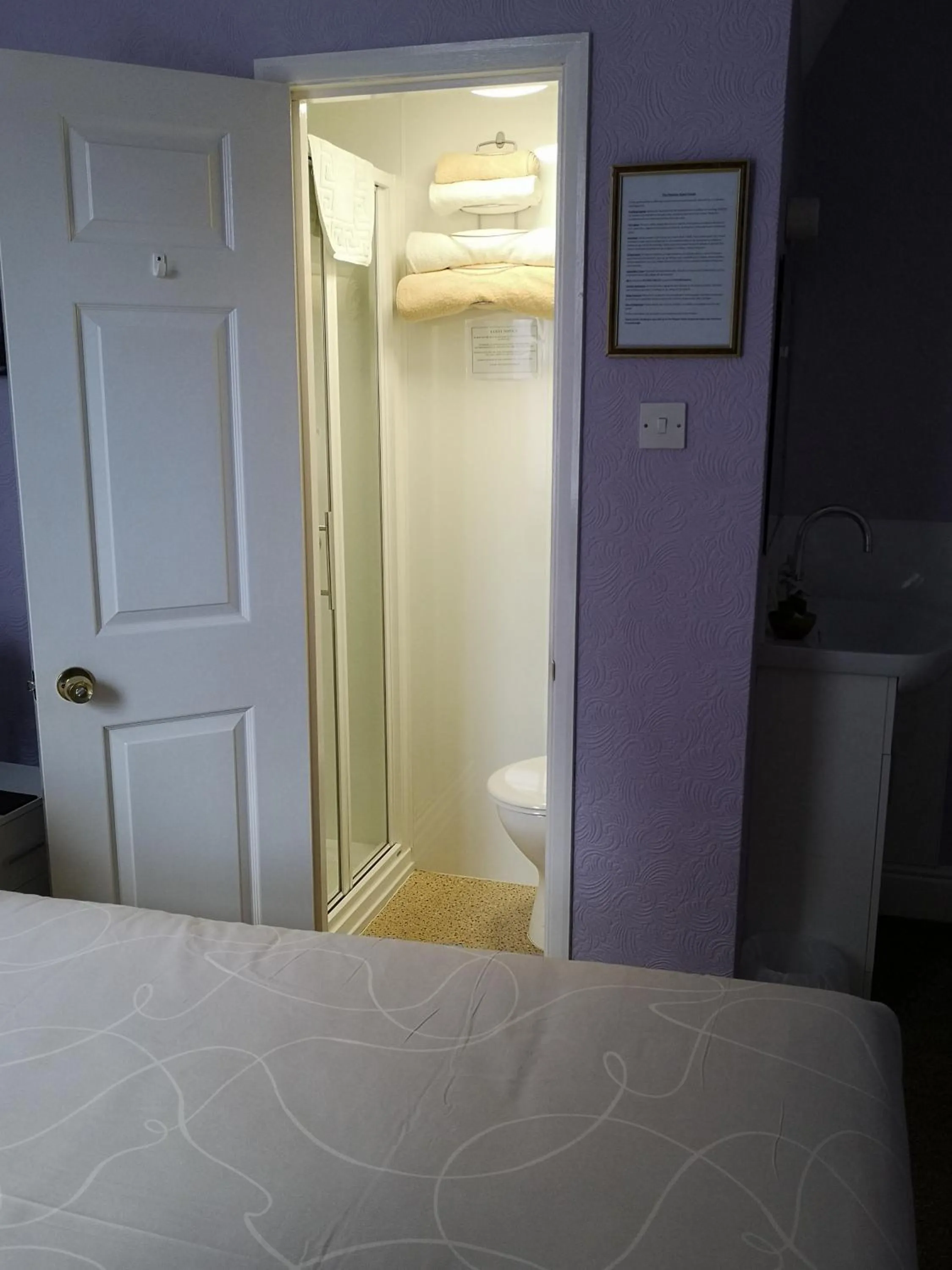 Shower, Bed in The Phoenix Guest House