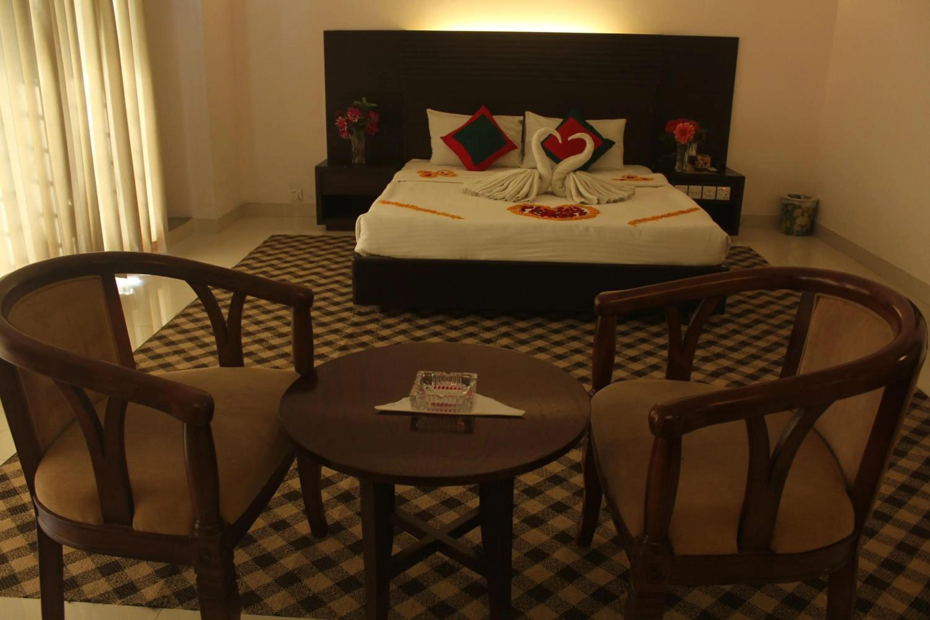 Living room, Bed in Nirvana Inn