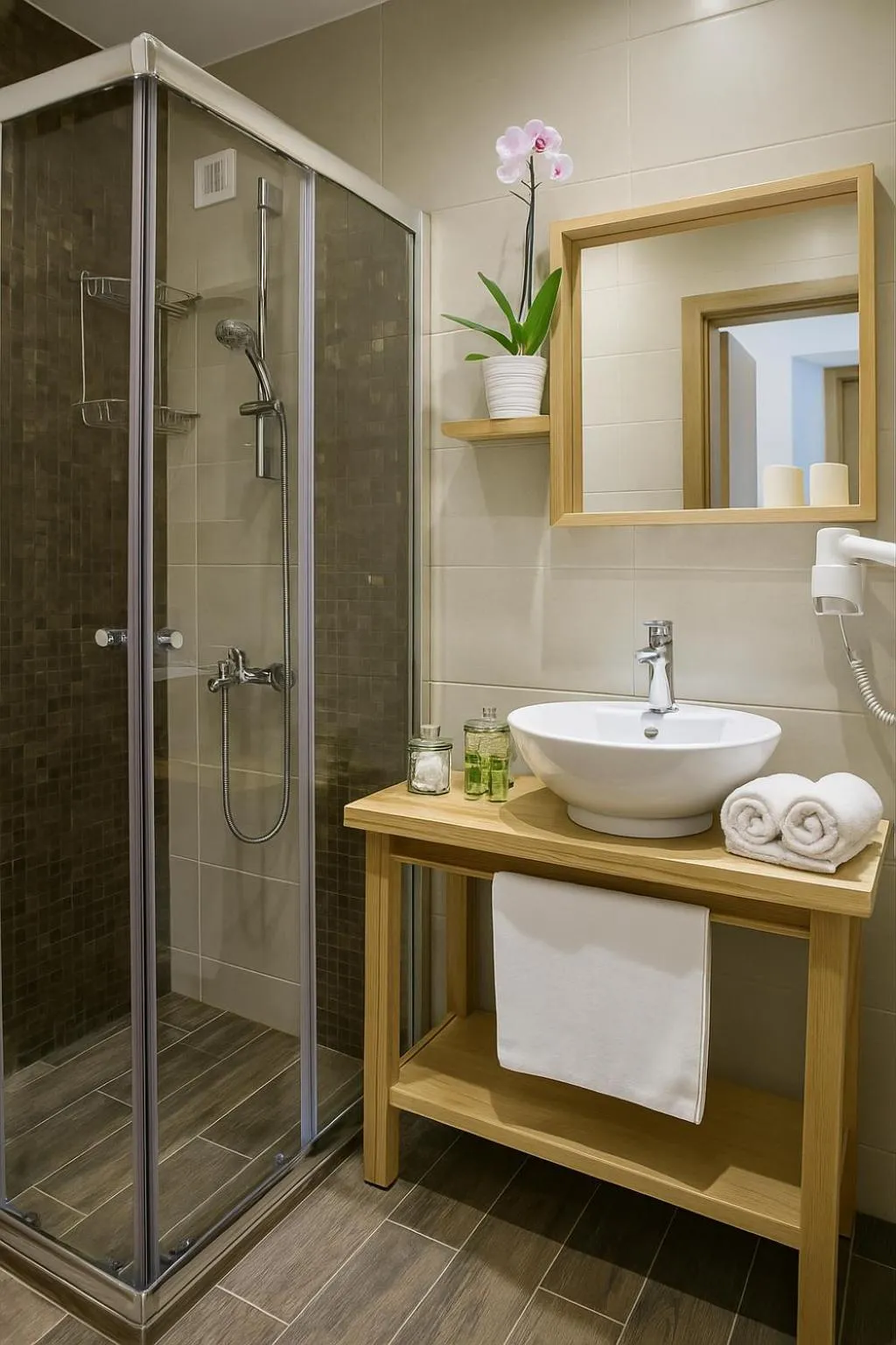 Shower in Arktos Hotel