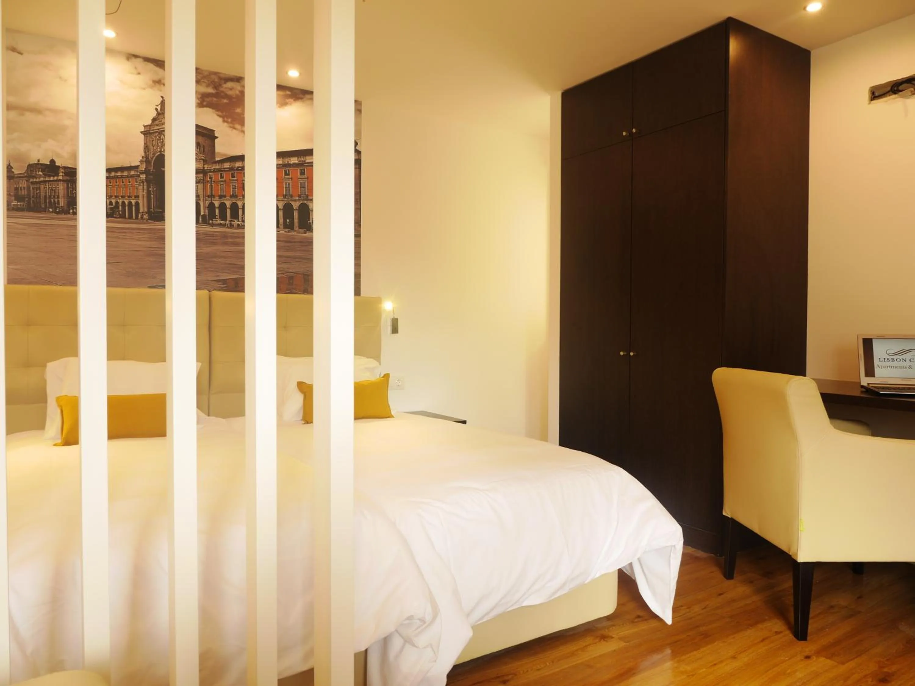 Bed in Lisbon City Apartments & Suites by City Hotels