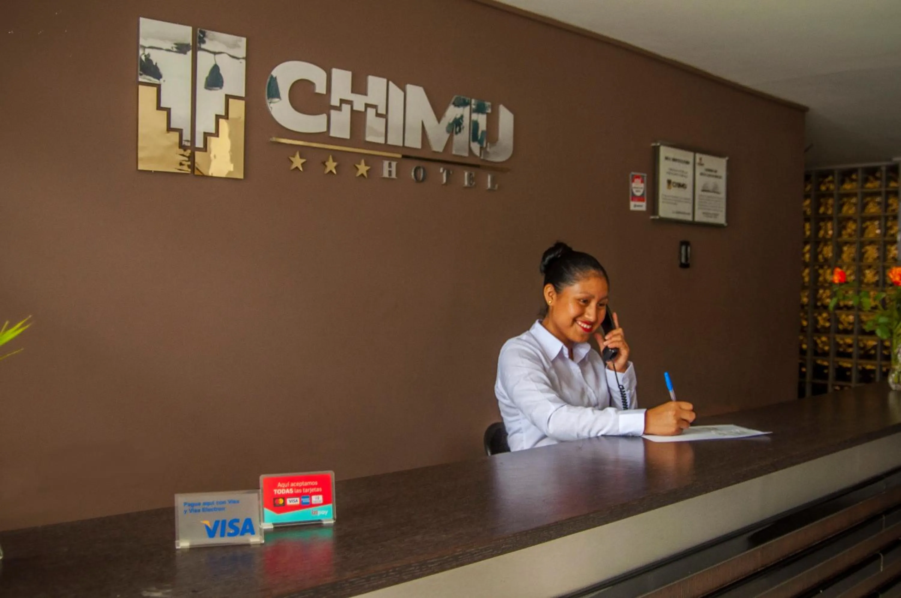 Lobby or reception in Hotel Chimu