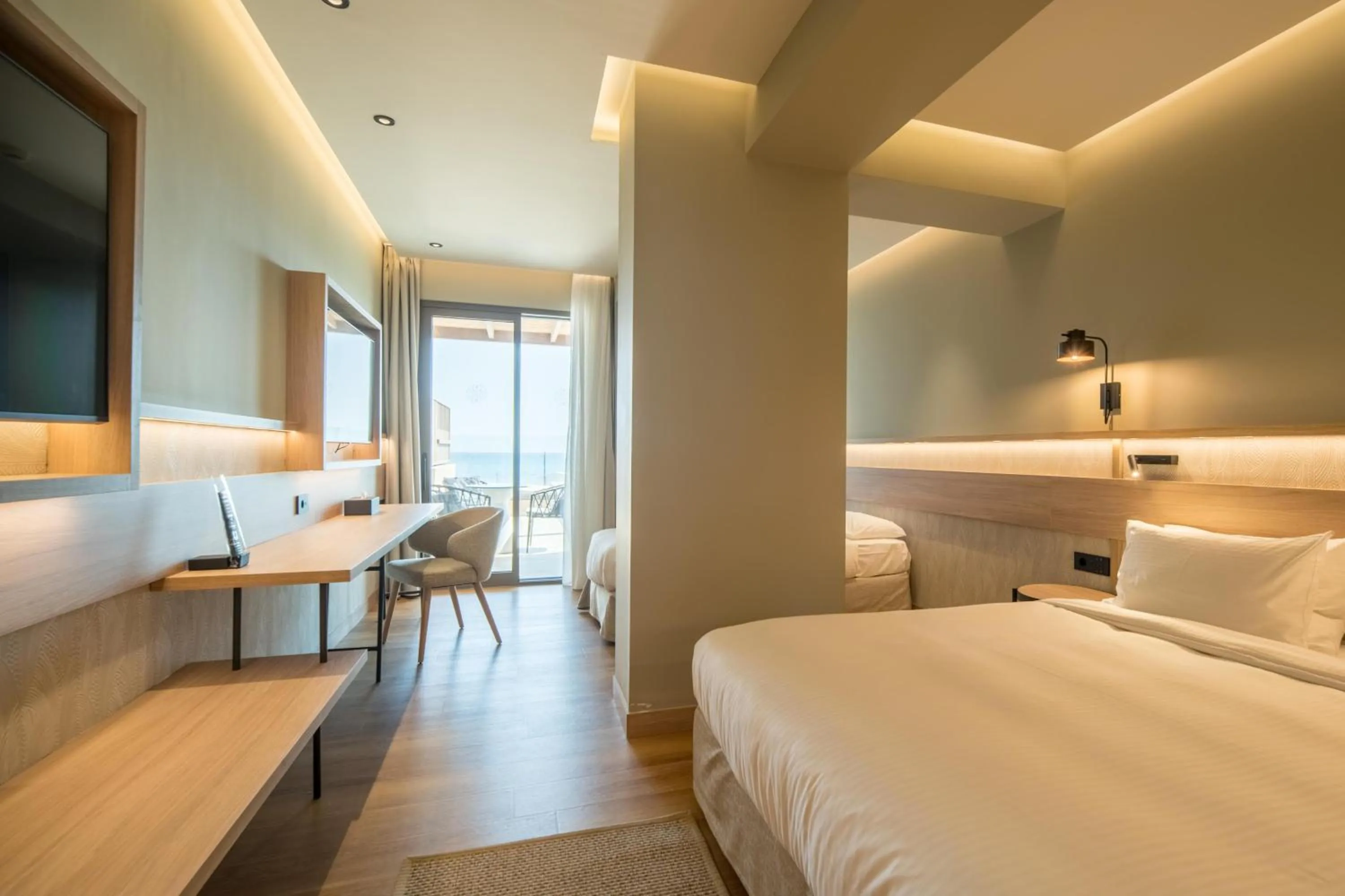 Photo of the whole room, Bed in SENSEANA Sea Side Resort & Aquadventure