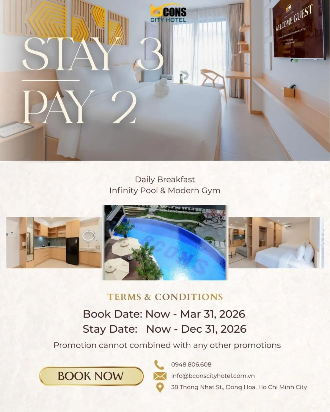 Property building in Bcons City Hotel