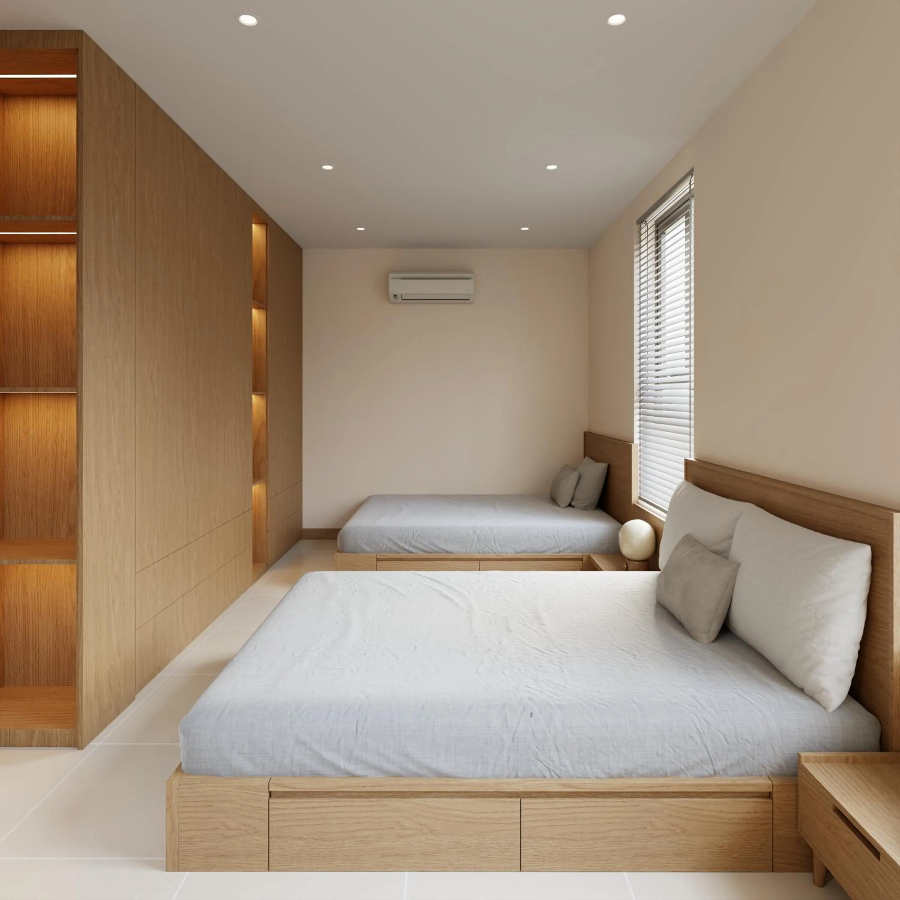 Bed in Bcons City Hotel