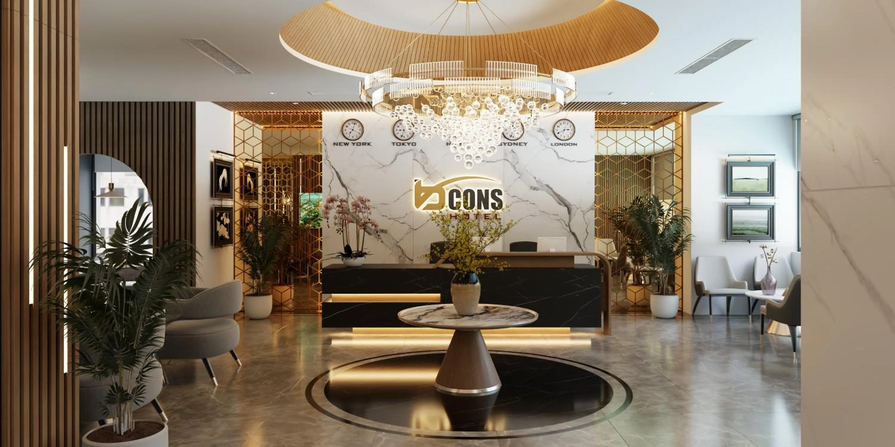 Lobby or reception in Bcons City Hotel