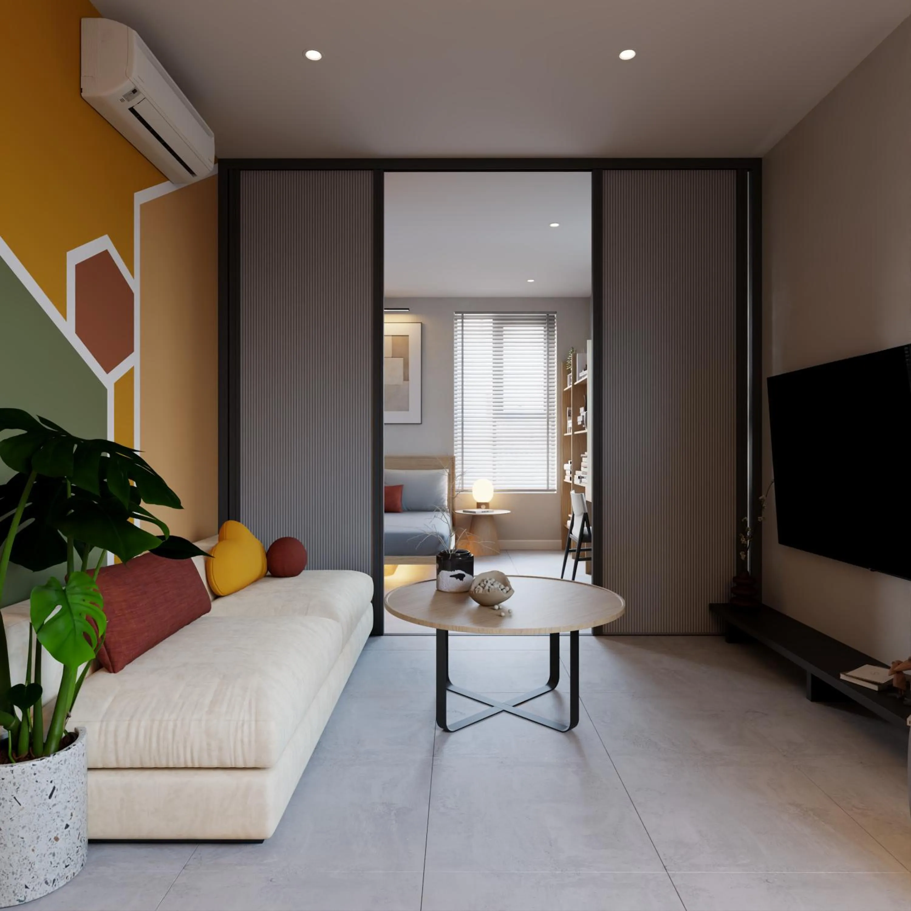 Living room in Bcons City Hotel