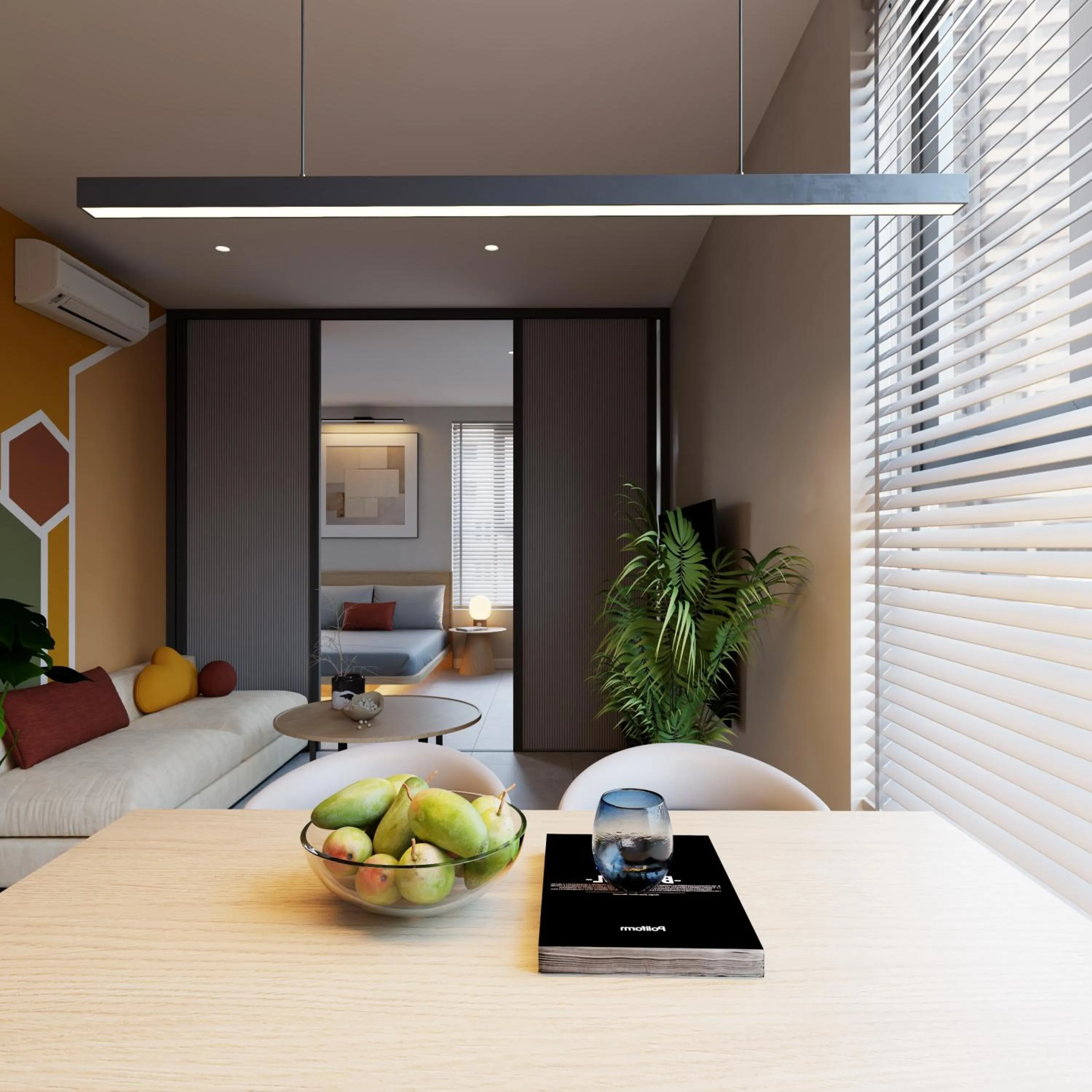 Living room, Bed in Bcons City Hotel