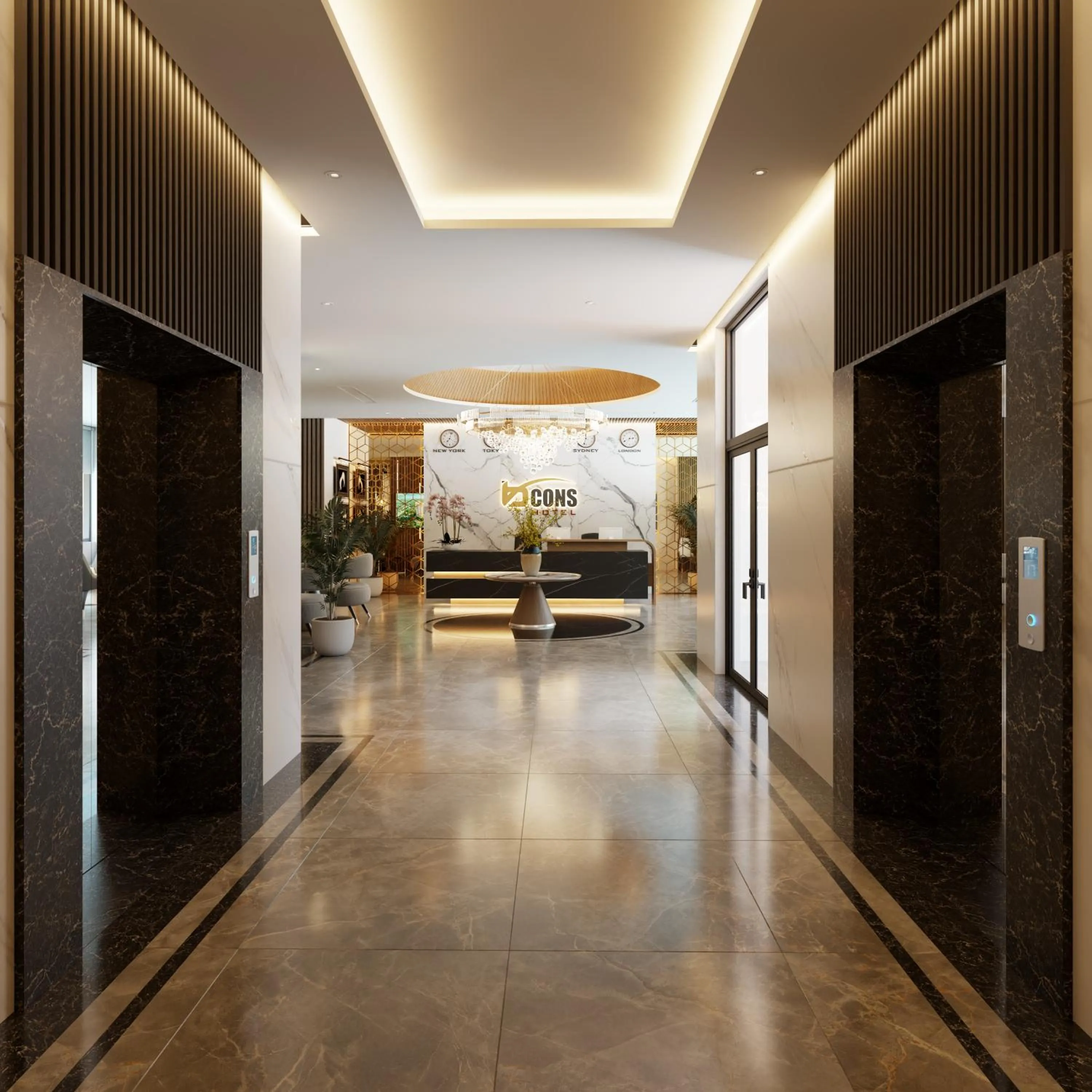 Lobby or reception in Bcons City Hotel
