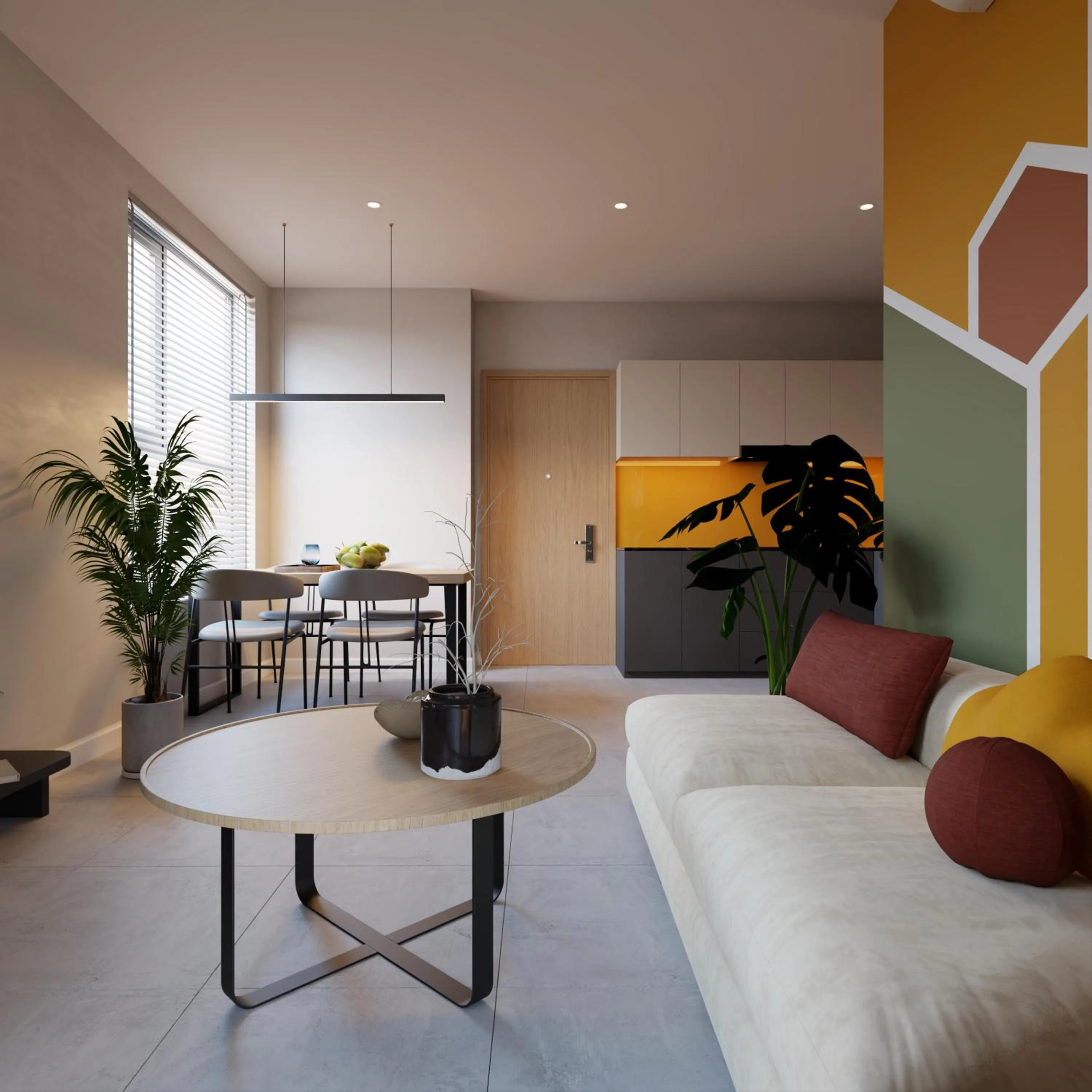 Living room, Bed in Bcons City Hotel