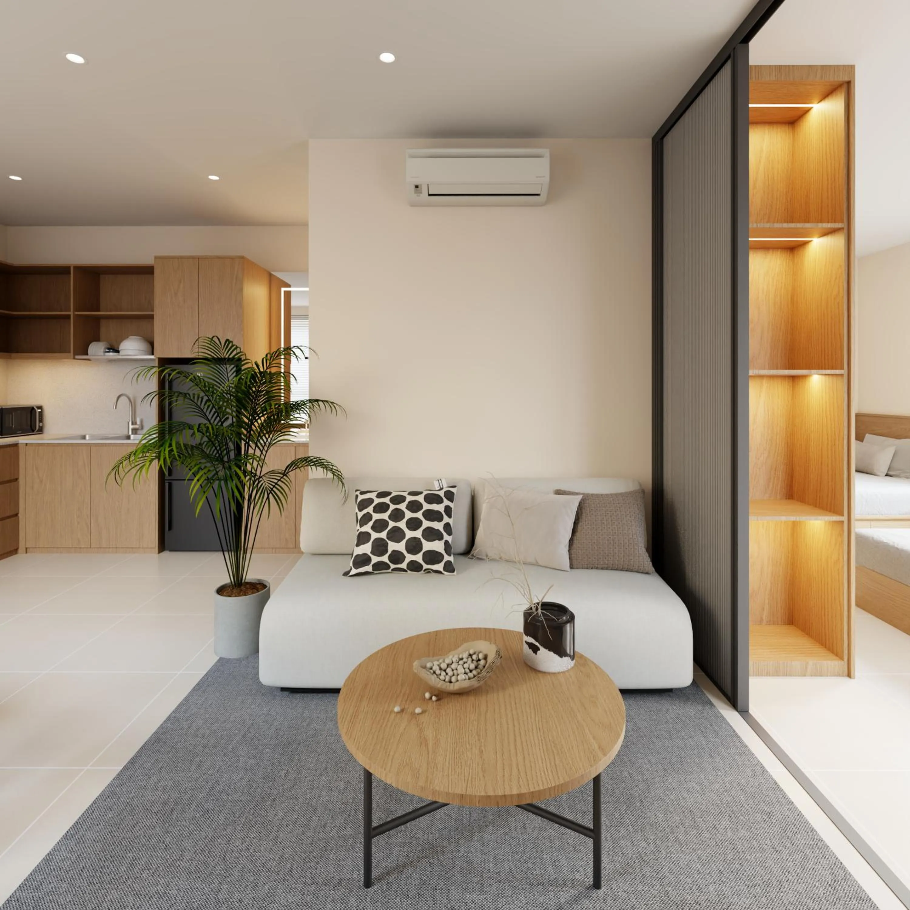 Living room in Bcons City Hotel