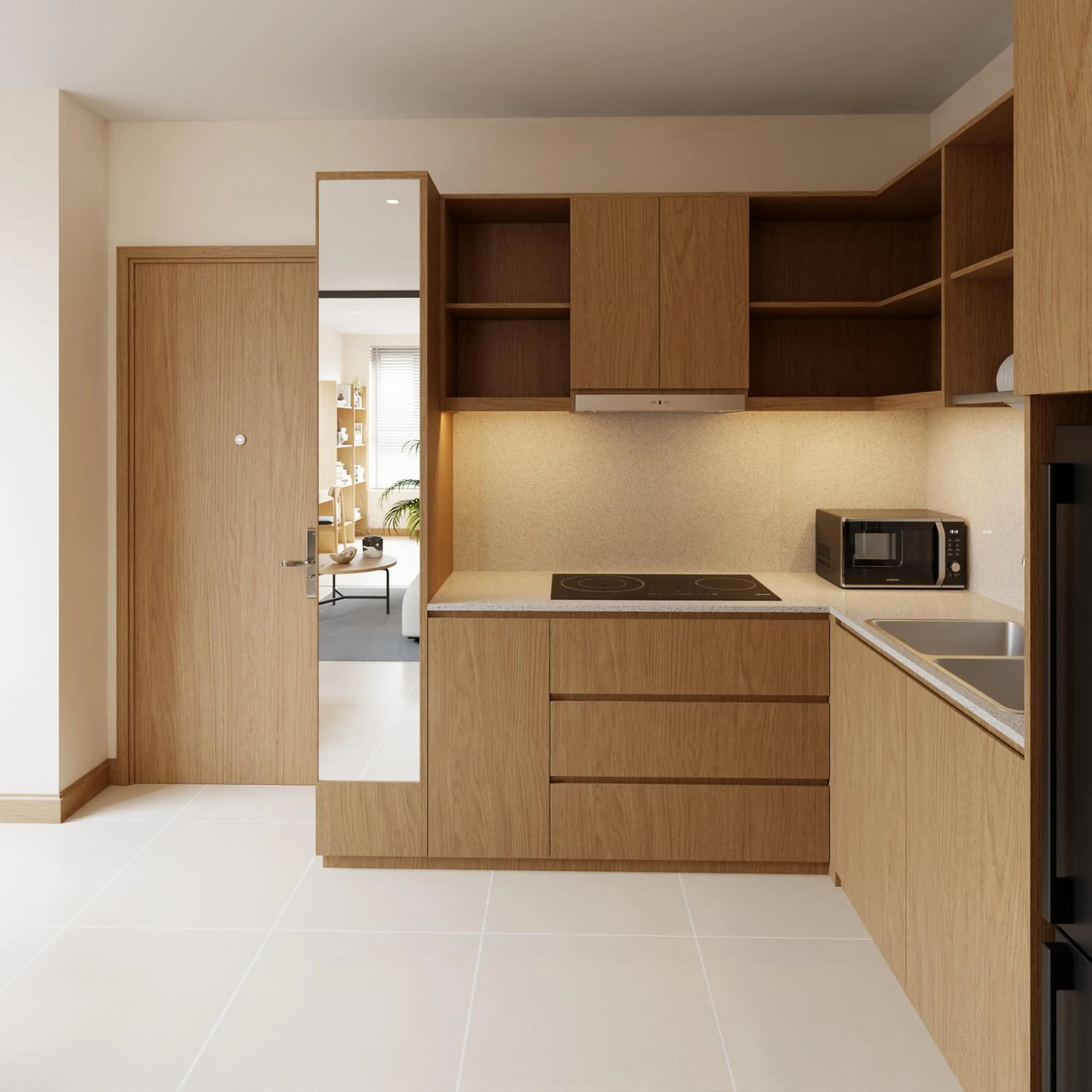 kitchen in Bcons City Hotel