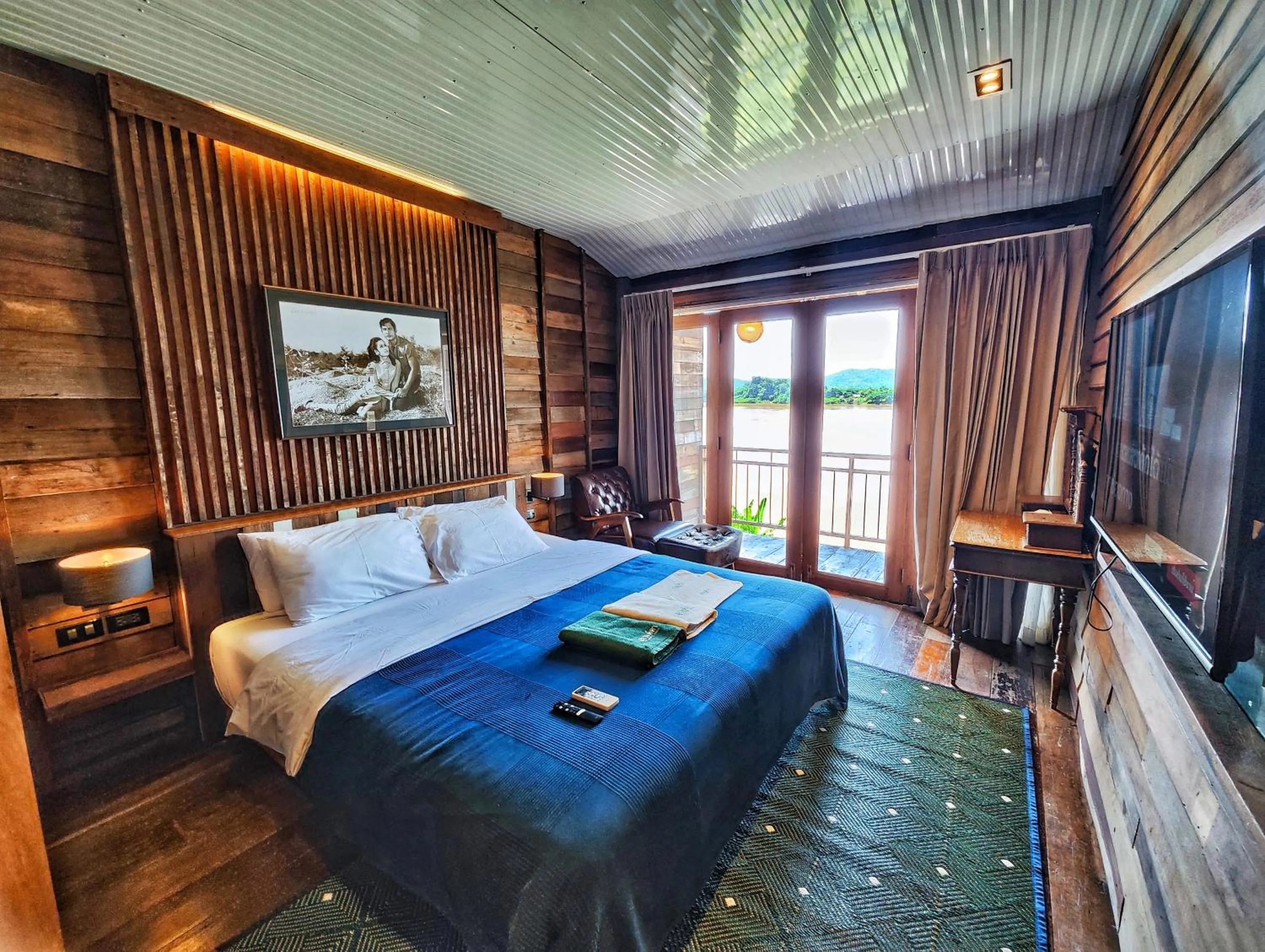 Bed in Suneta Hotel Chiangkhan Soi 6