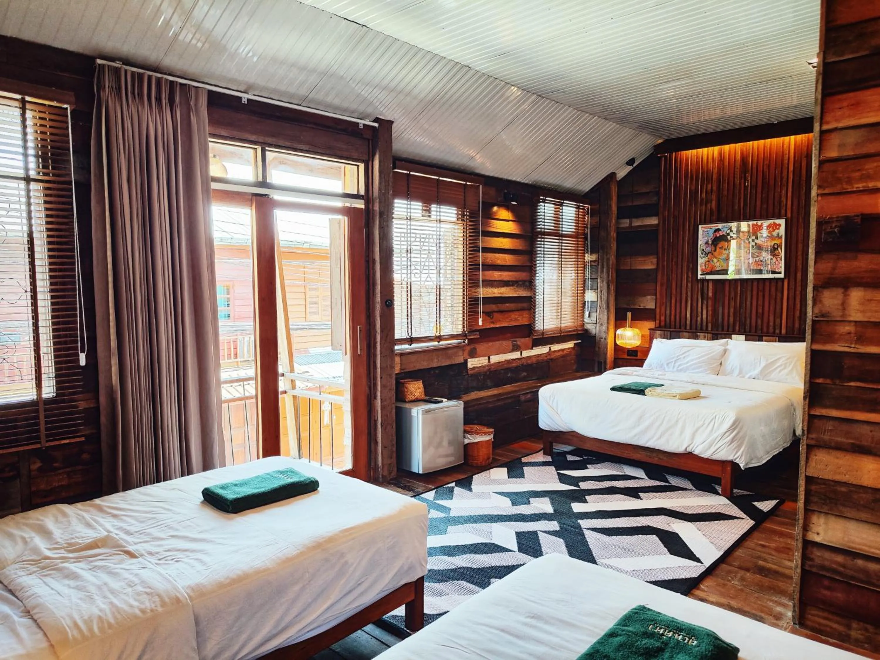 Bed in Suneta Hotel Chiangkhan Soi 6