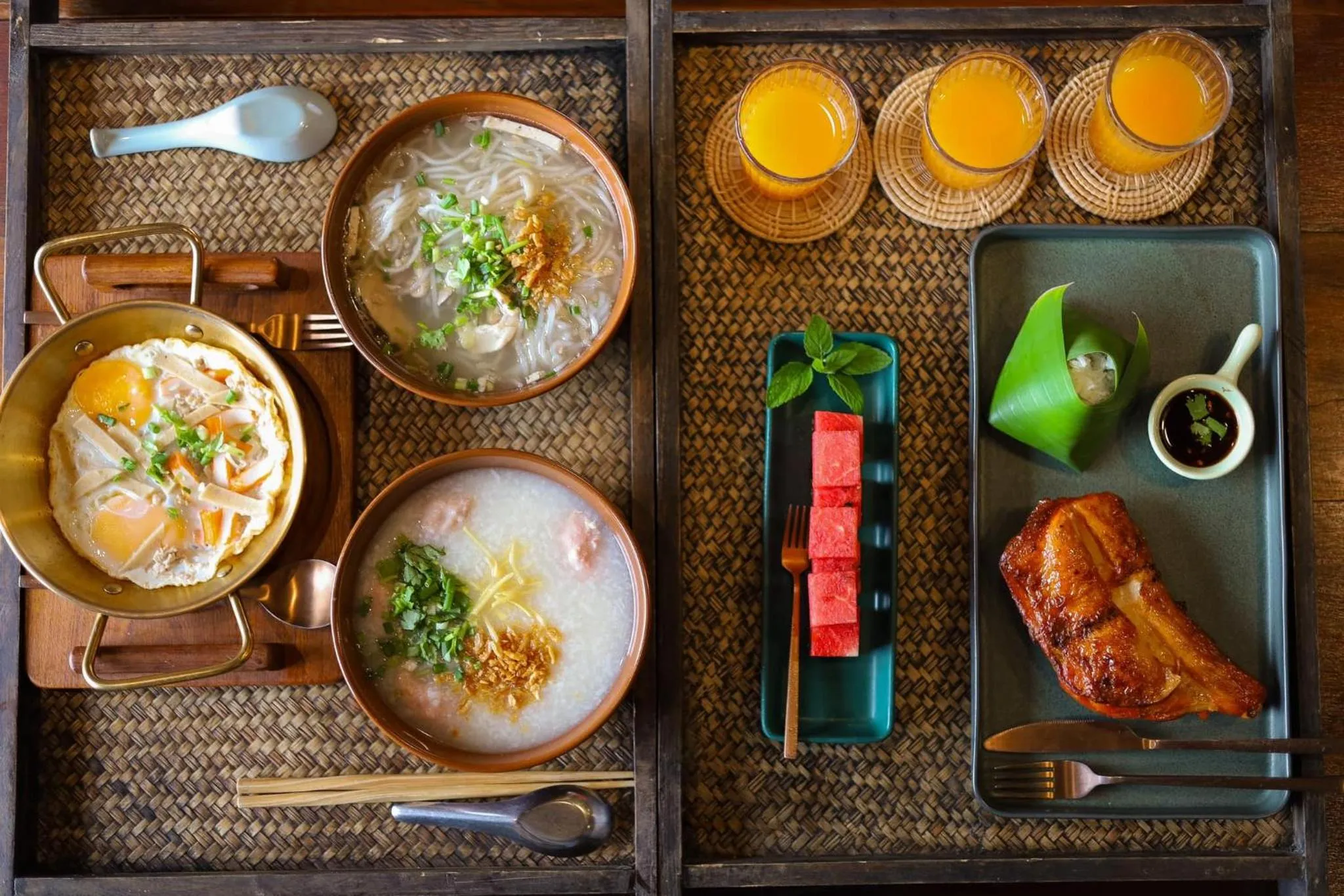 Breakfast in Suneta Hotel Chiangkhan Soi 6