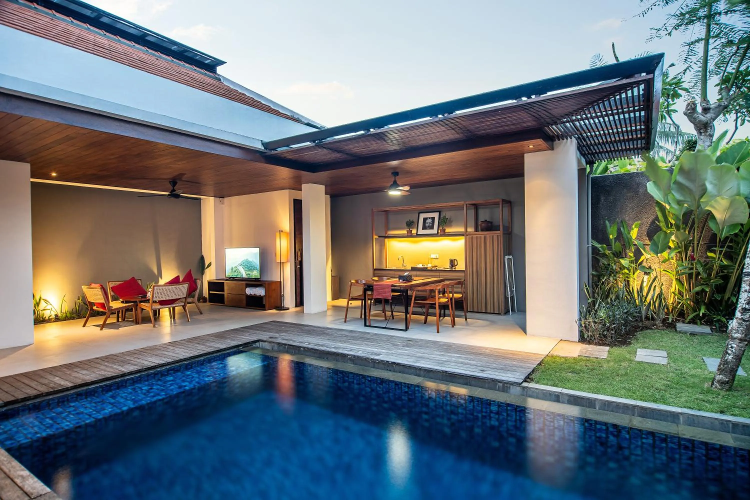 View (from property/room) in Abia Villa Legian