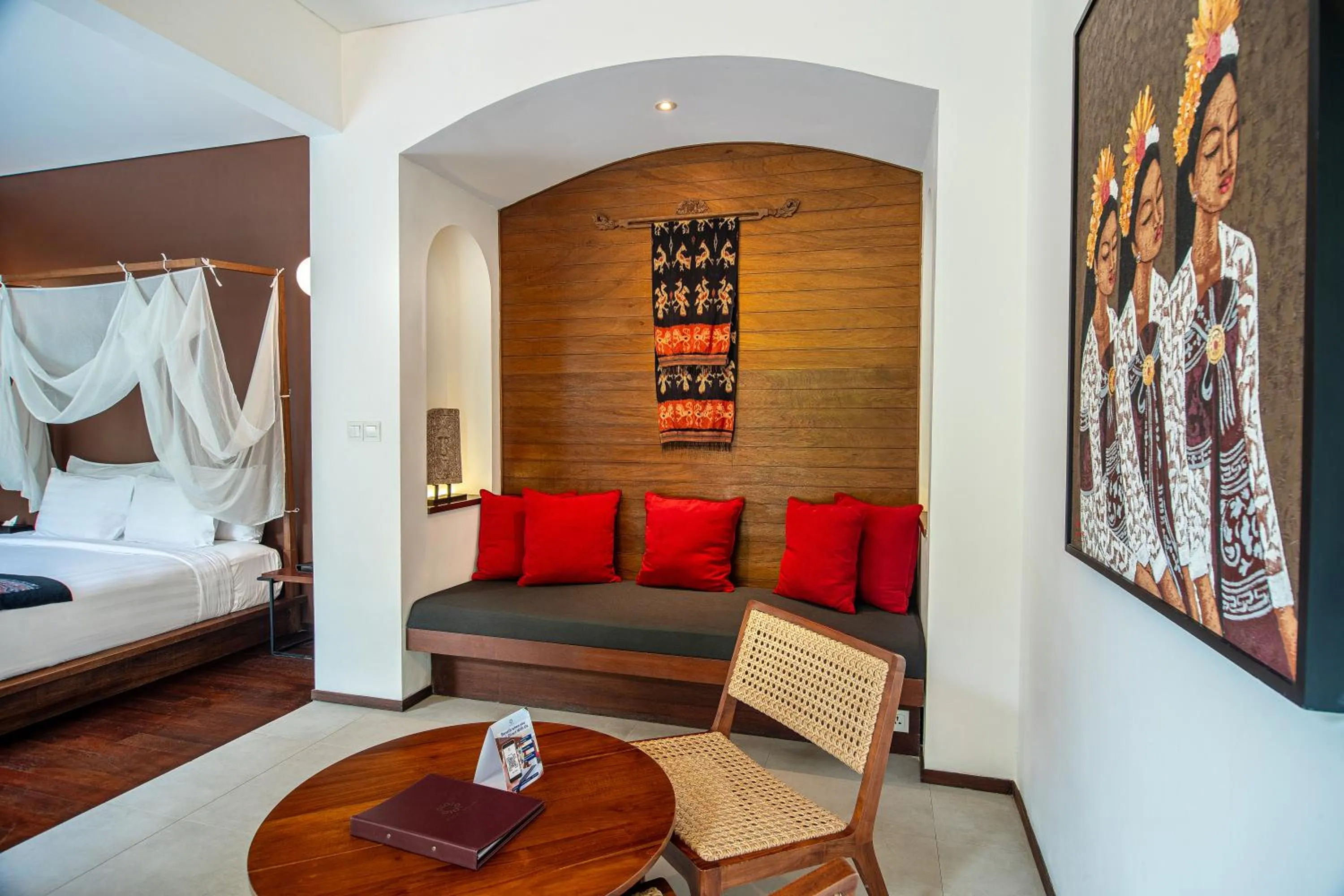 Living room, Bed in Abia Villa Legian