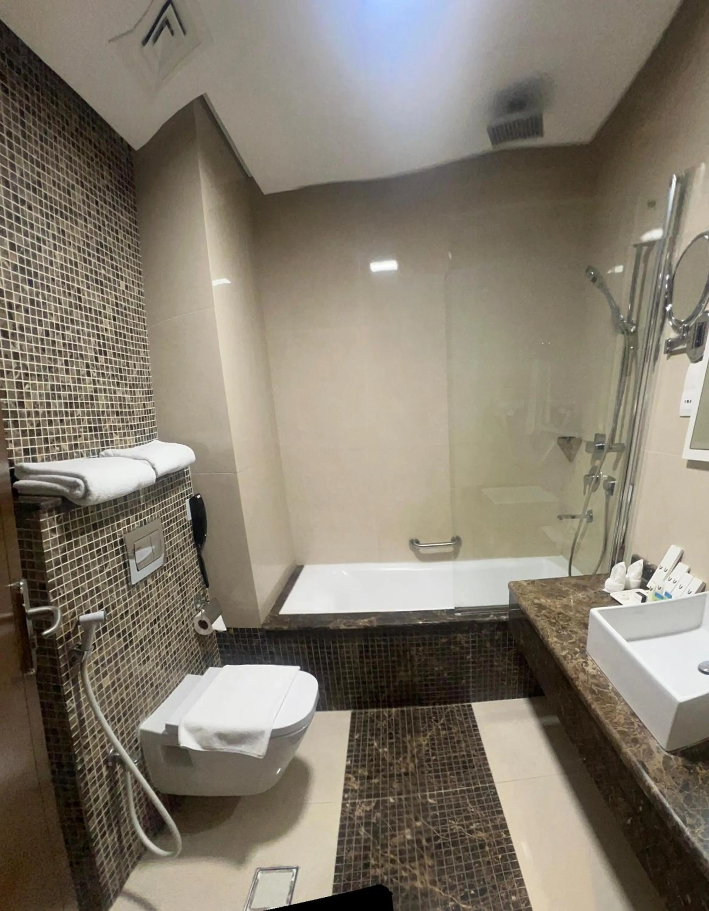 Shower in Tamr Inn Hotel