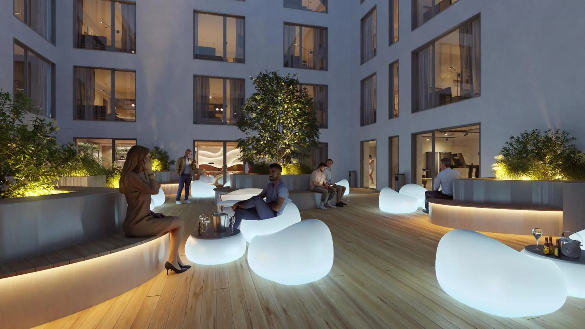 Patio in Novotel Tallinn