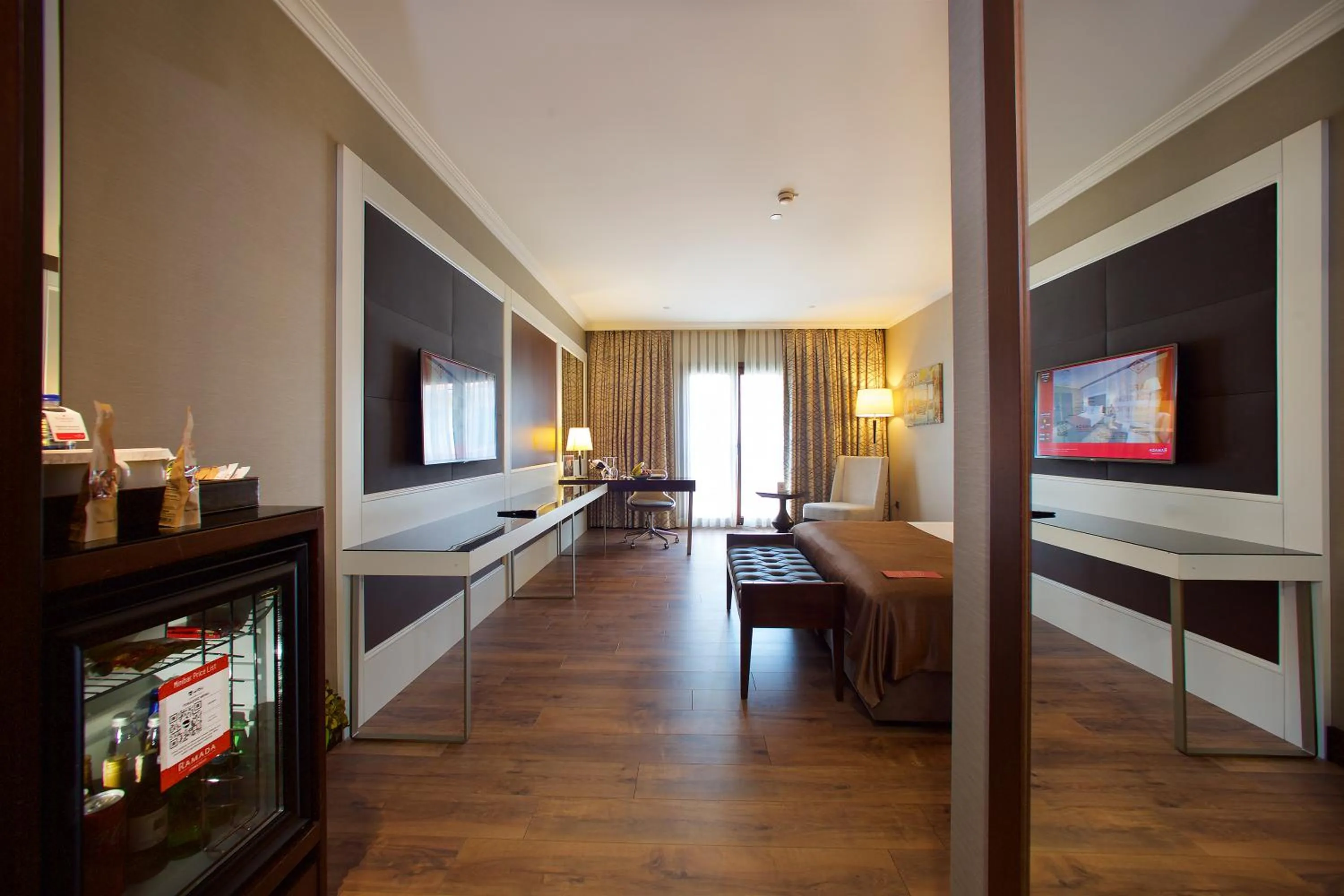 Communal lounge/ TV room, Bed in Ramada by Wyndham Istanbul Merter