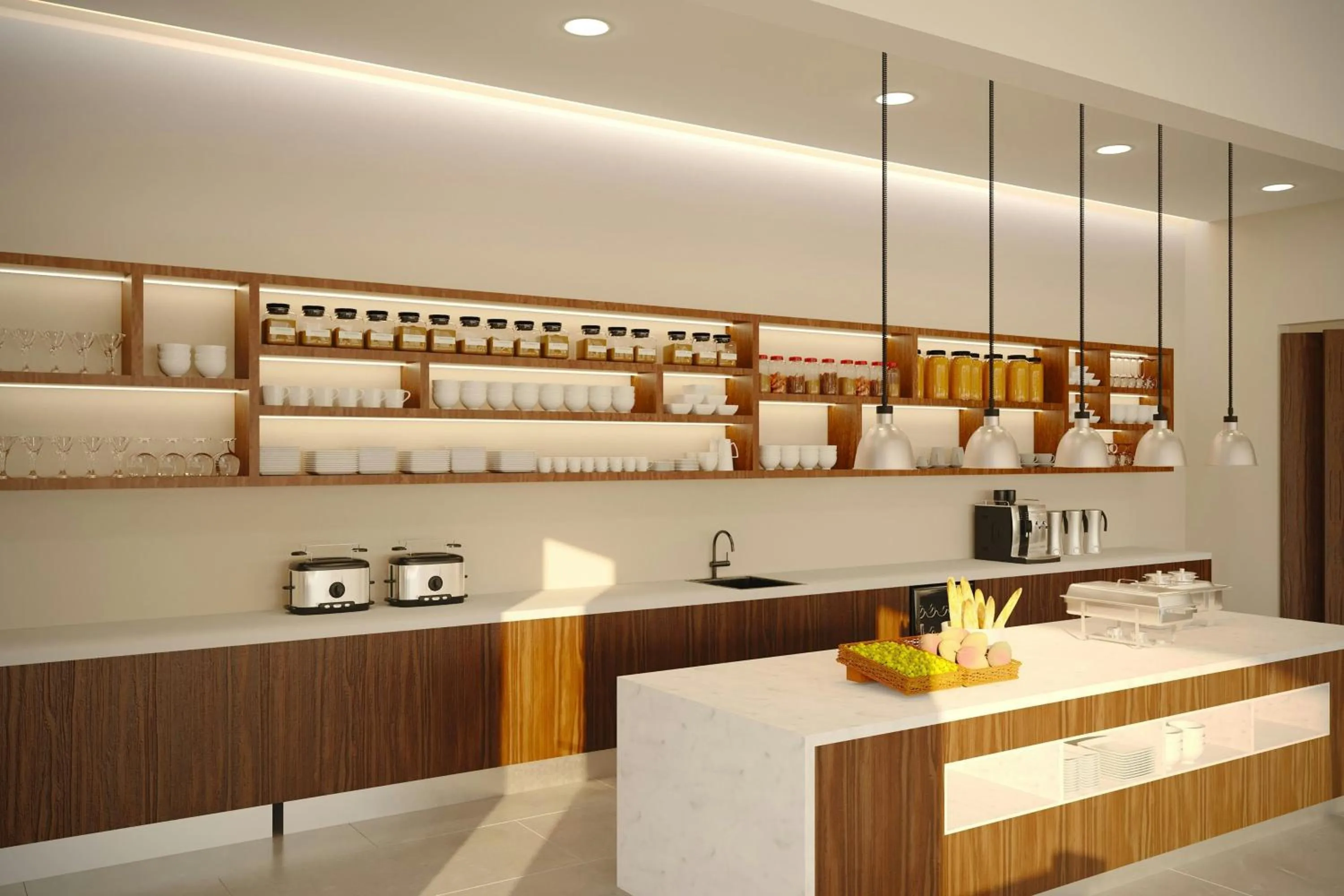 Kitchen or kitchenette in AC Hotel by Marriott Georgetown Guyana