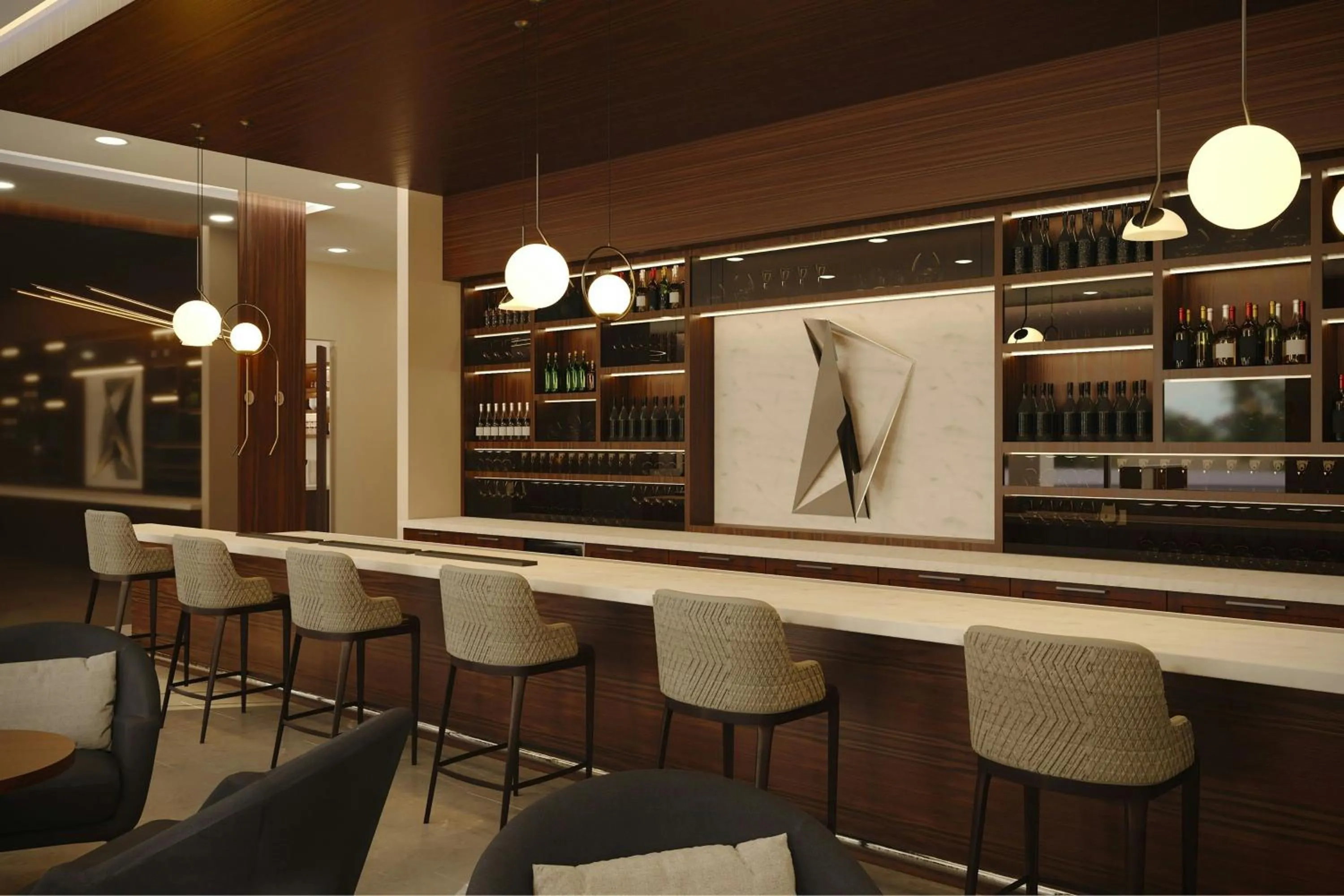 Lounge or bar in AC Hotel by Marriott Georgetown Guyana