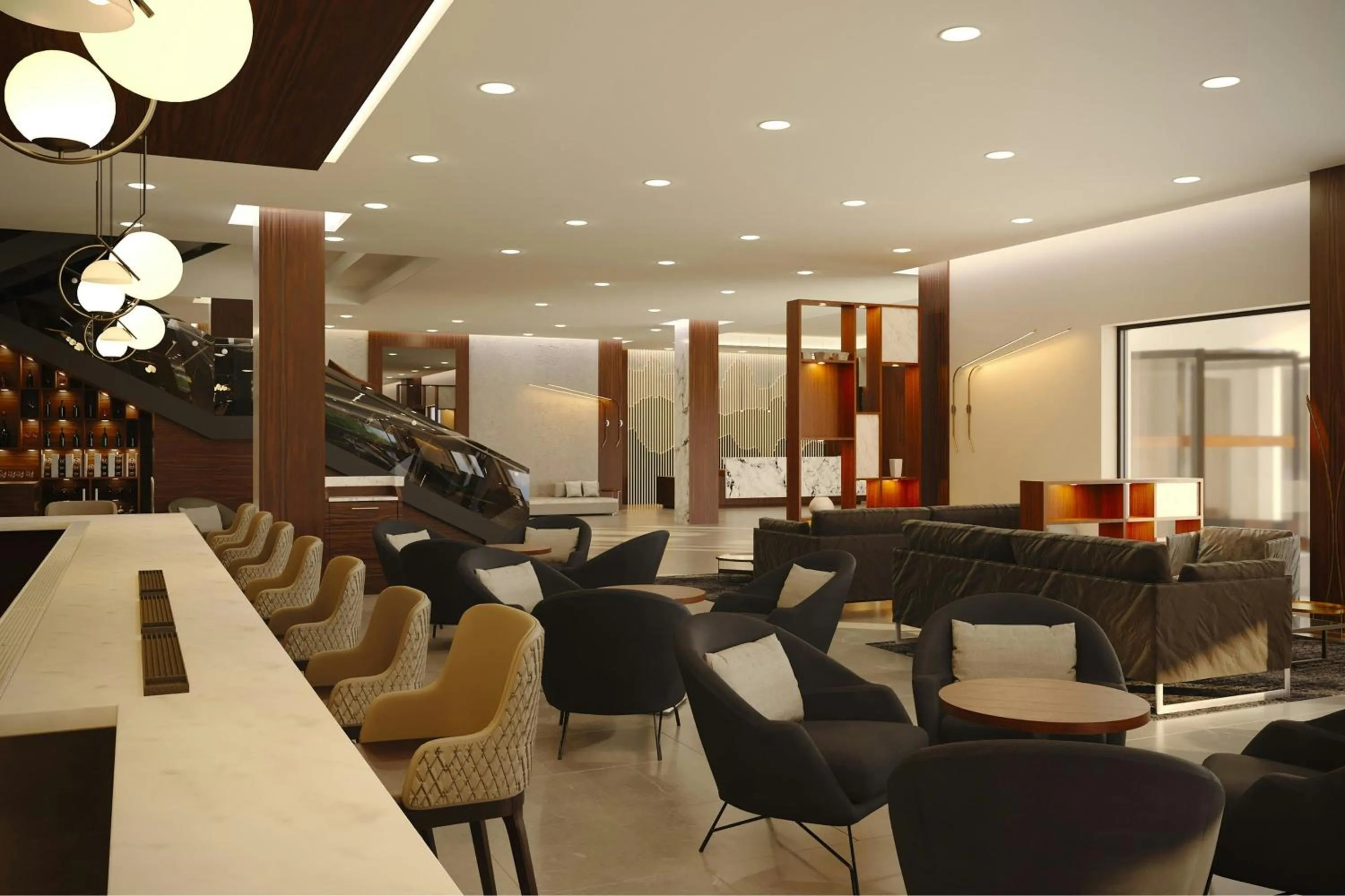 Lounge or bar in AC Hotel by Marriott Georgetown Guyana