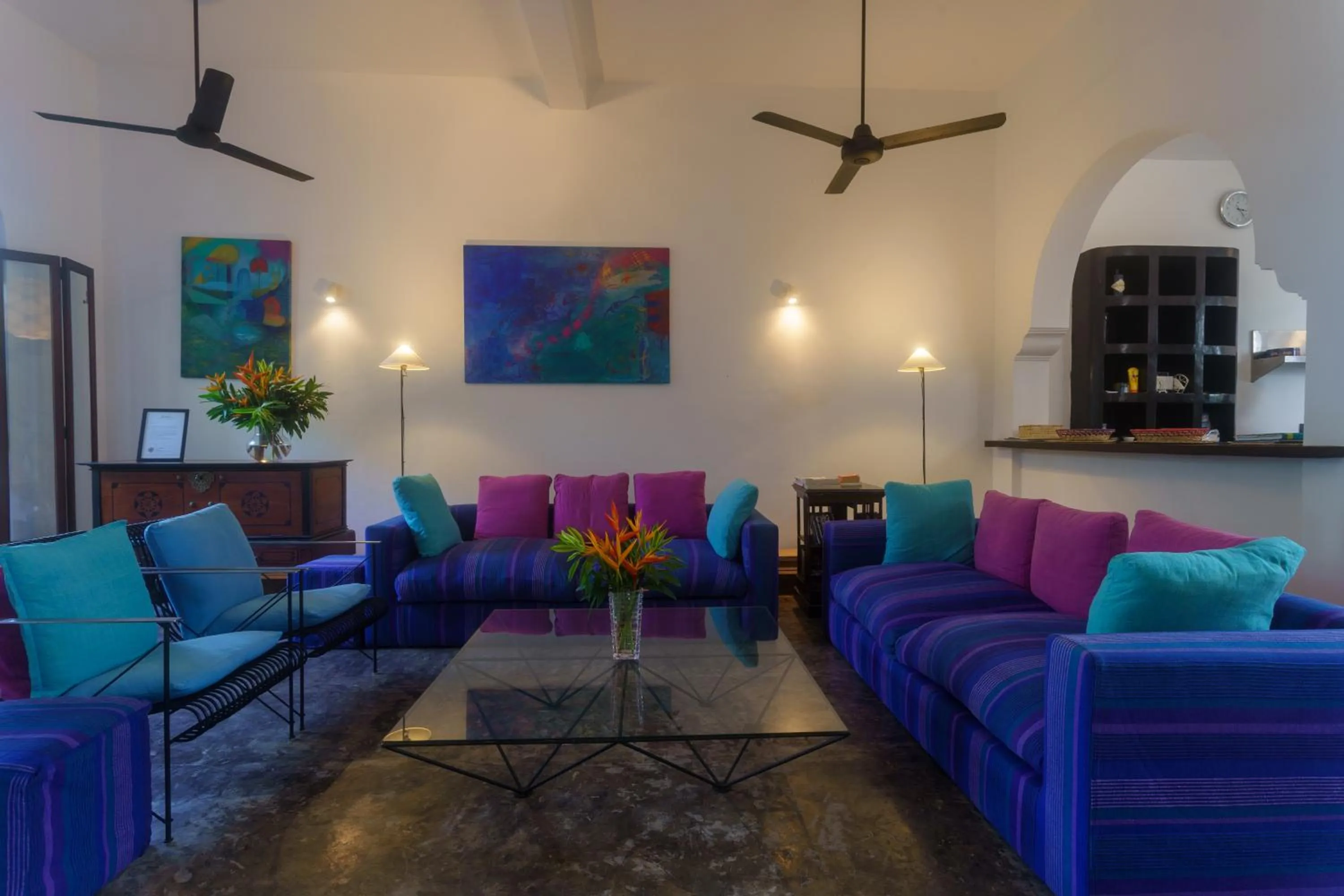 Living room in Villa Aurora, Galle Fort