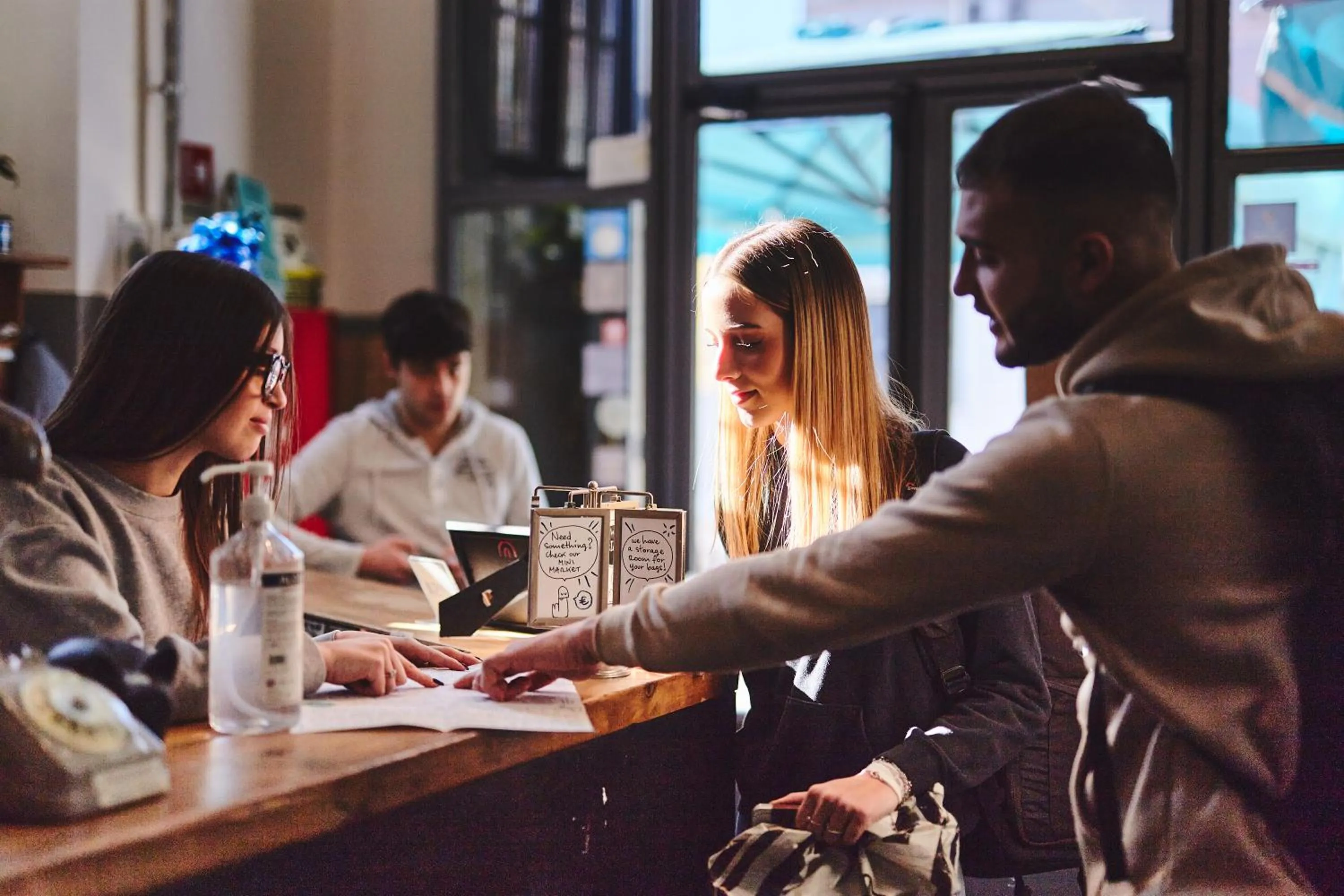 Lobby or reception in Madama Hostel & Bistrot