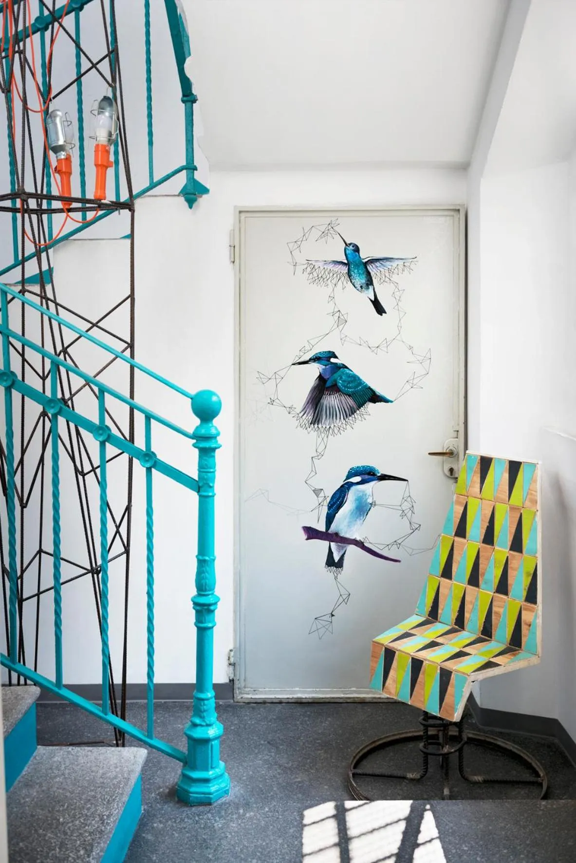 Decorative detail in Madama Hostel & Bistrot