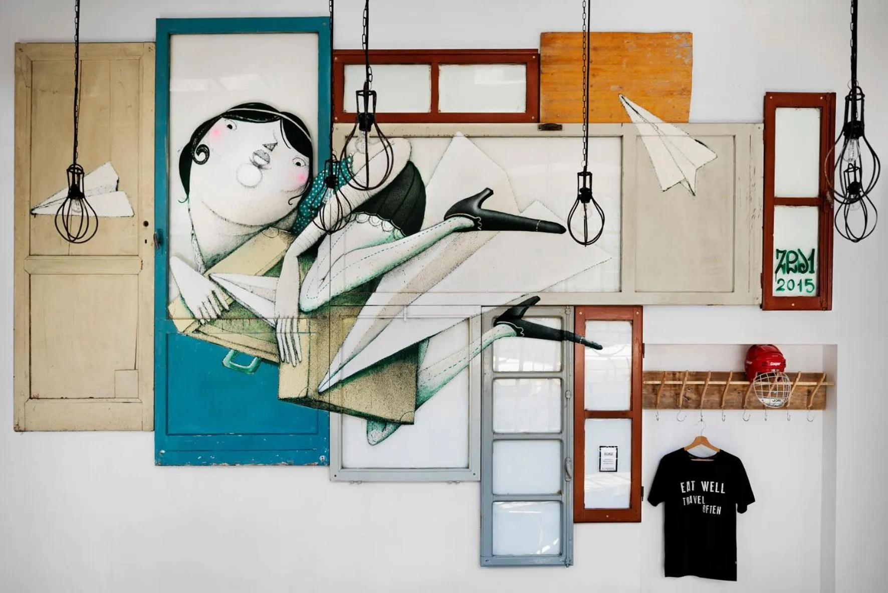 Decorative detail in Madama Hostel & Bistrot