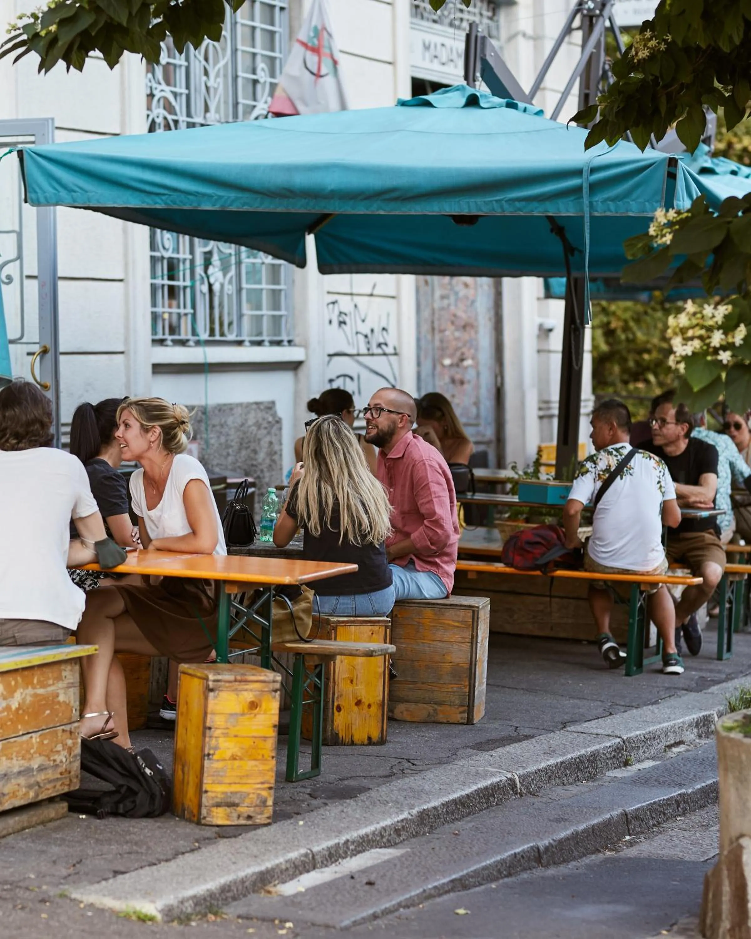 Property building in Madama Hostel & Bistrot