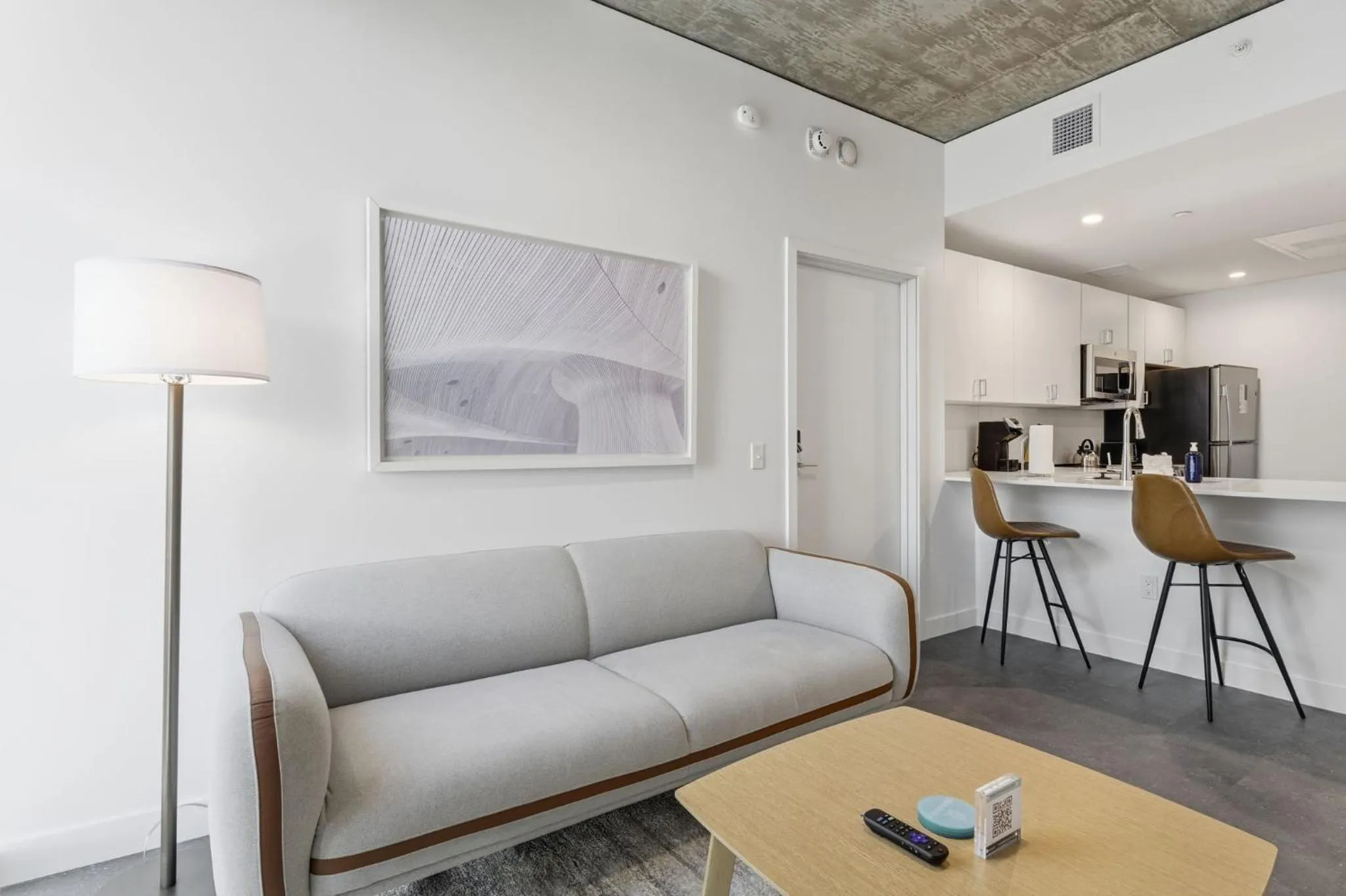 Living room in Placemakr Downtown Phoenix