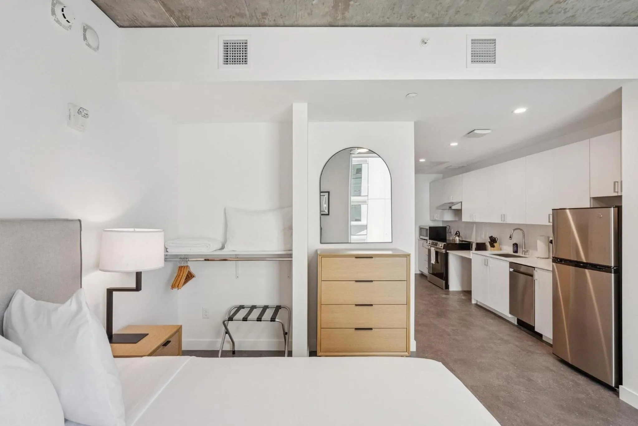 Bed in Placemakr Downtown Phoenix