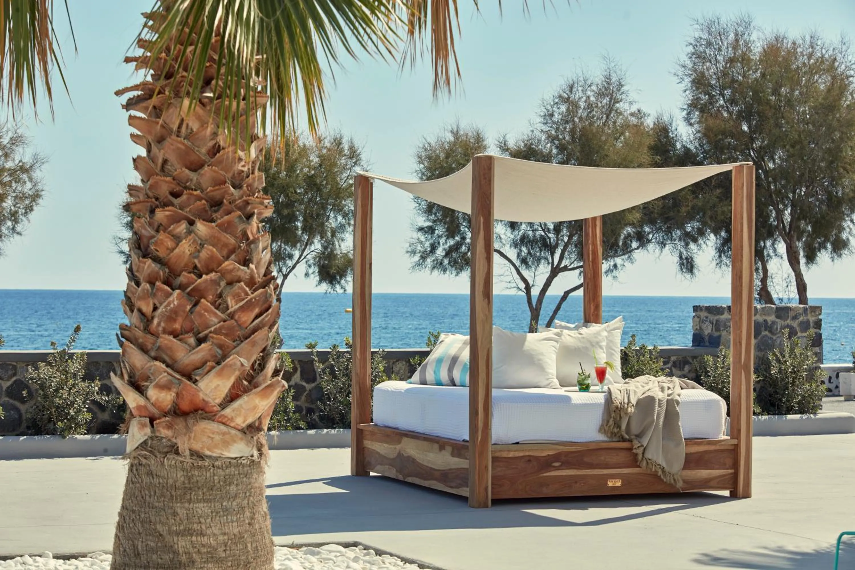 Garden in Aqua Blue Beach Hotel