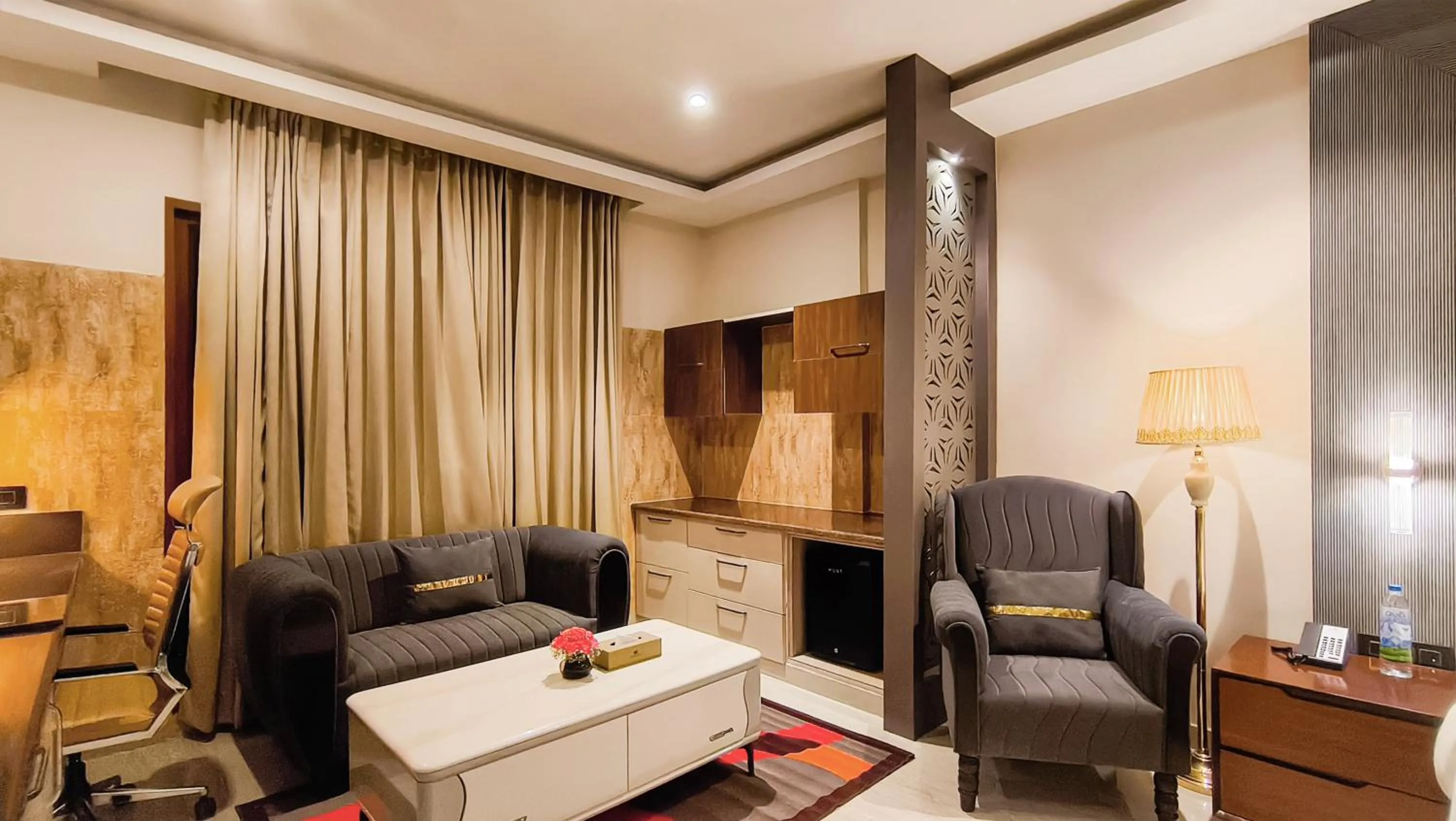 Seating area in The Meriton