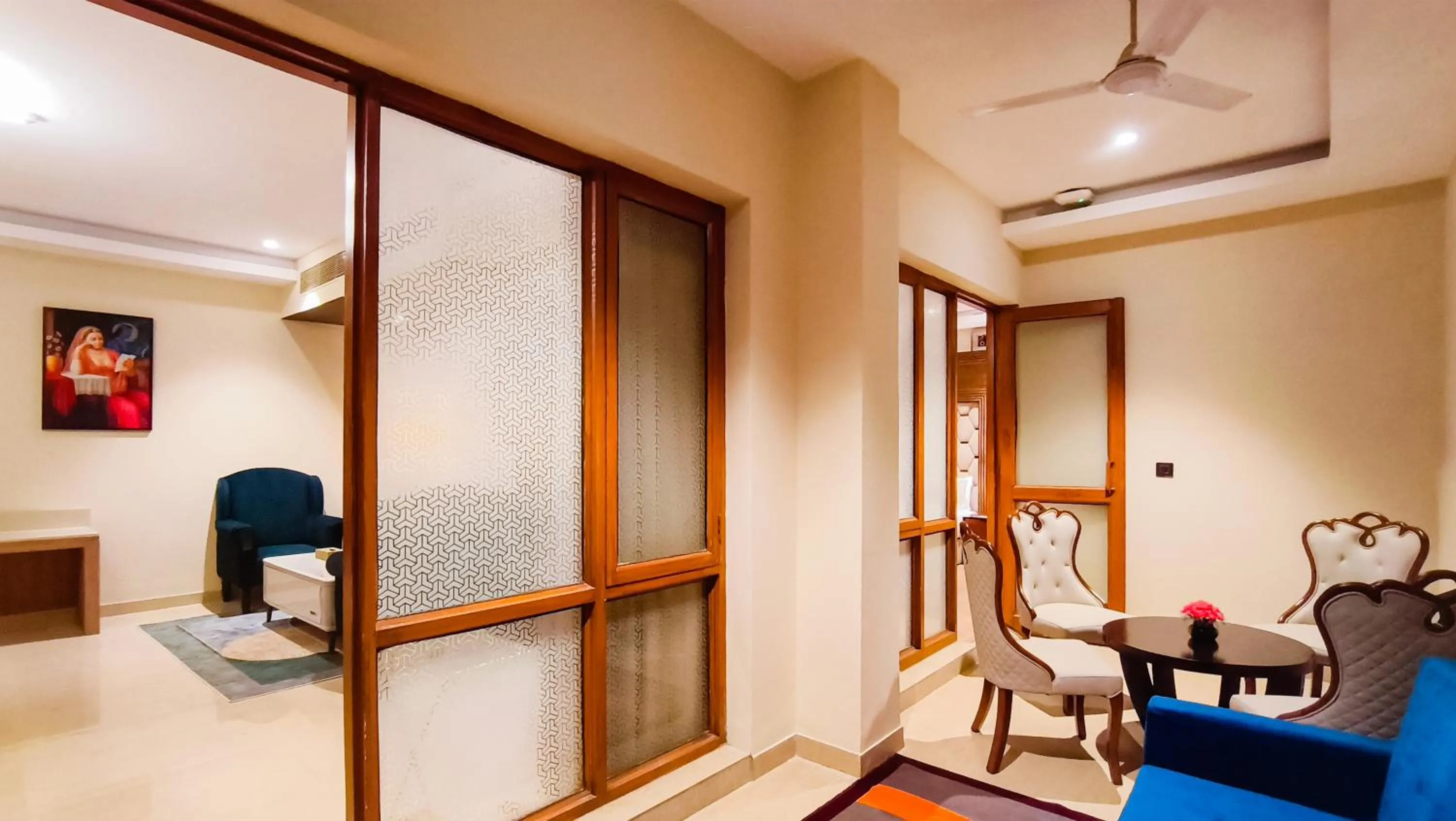 Seating area in The Meriton