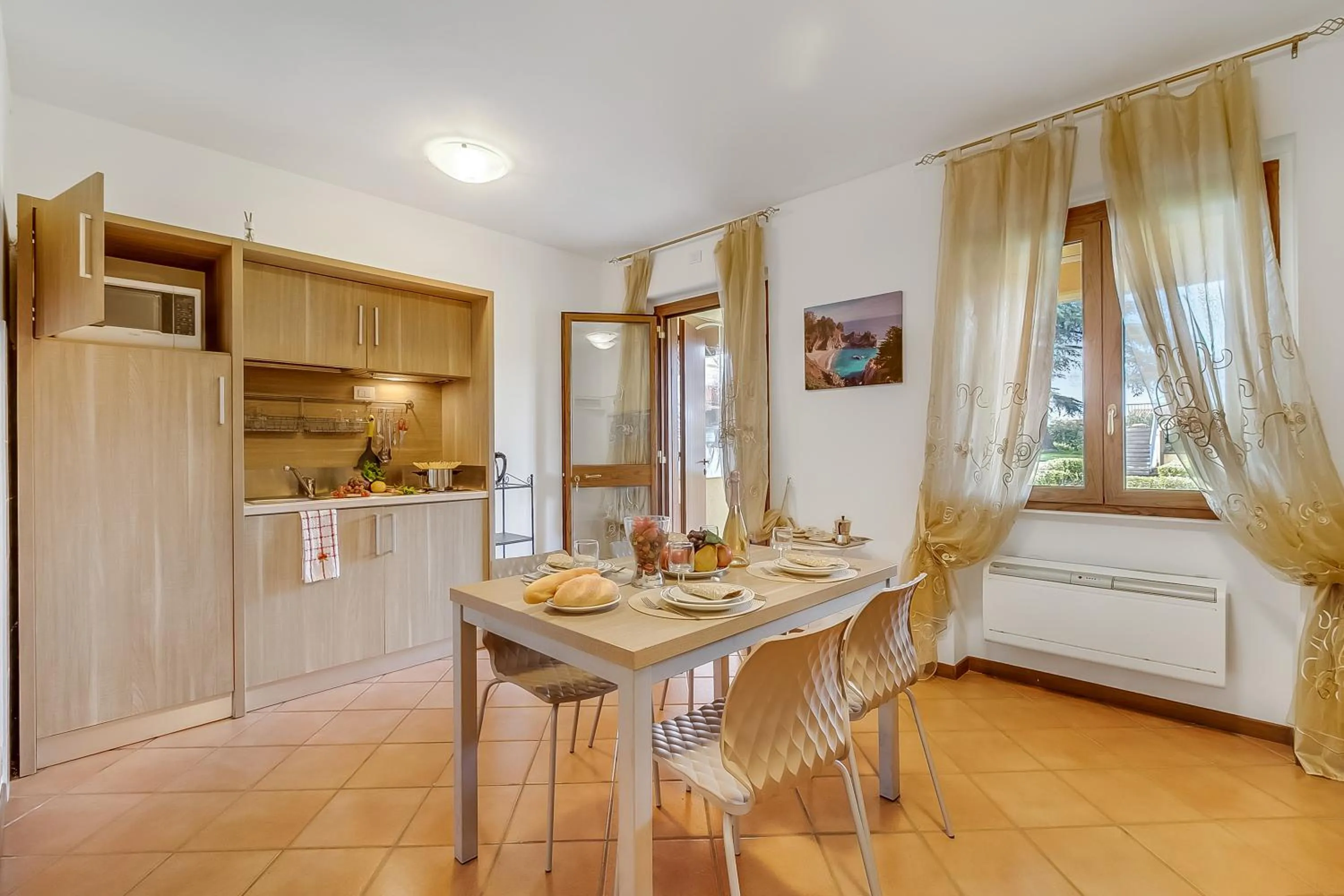 Kitchen or kitchenette in Residence La Perla