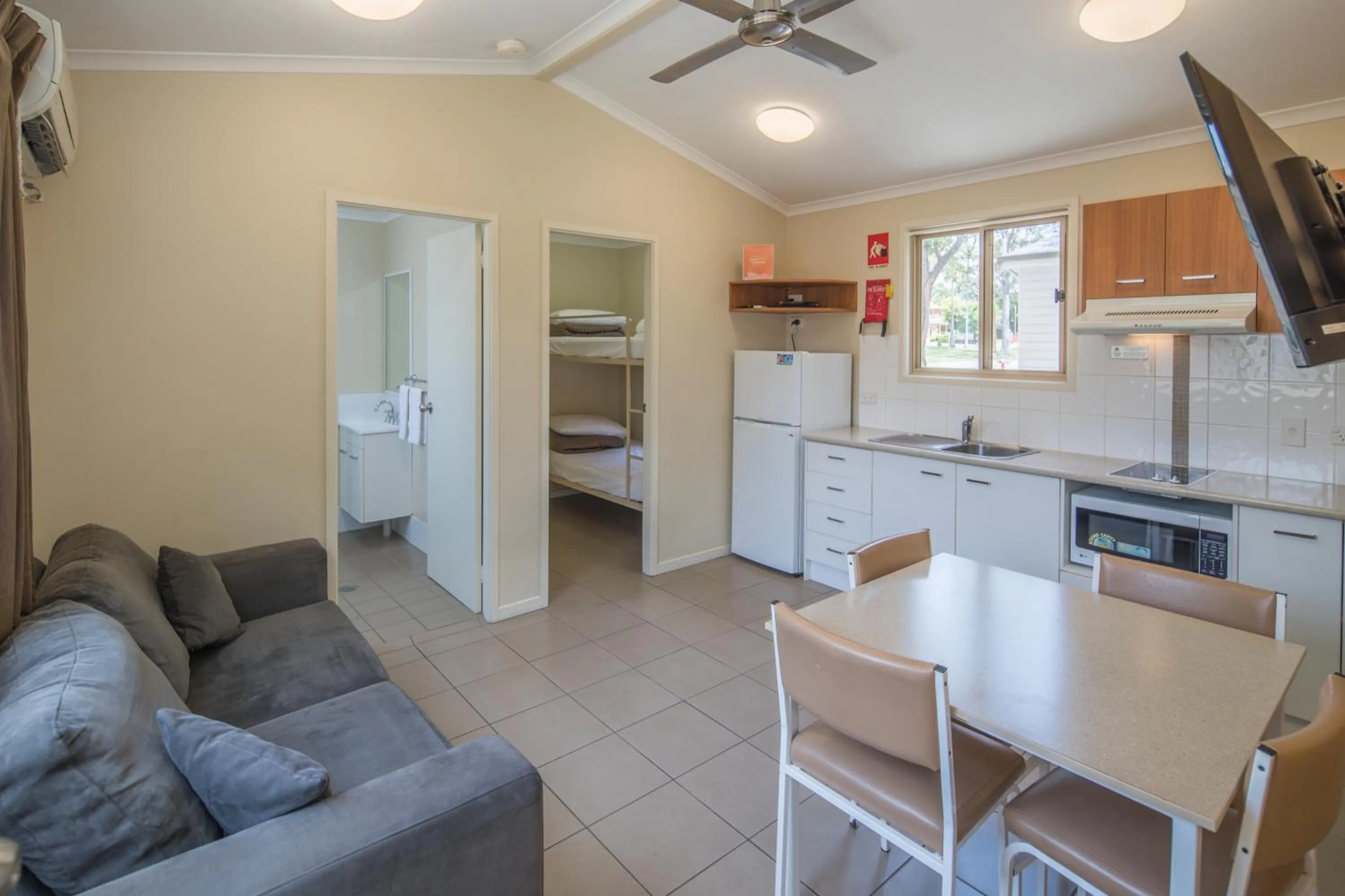 Living room in Ingenia Holidays Lake Macquarie