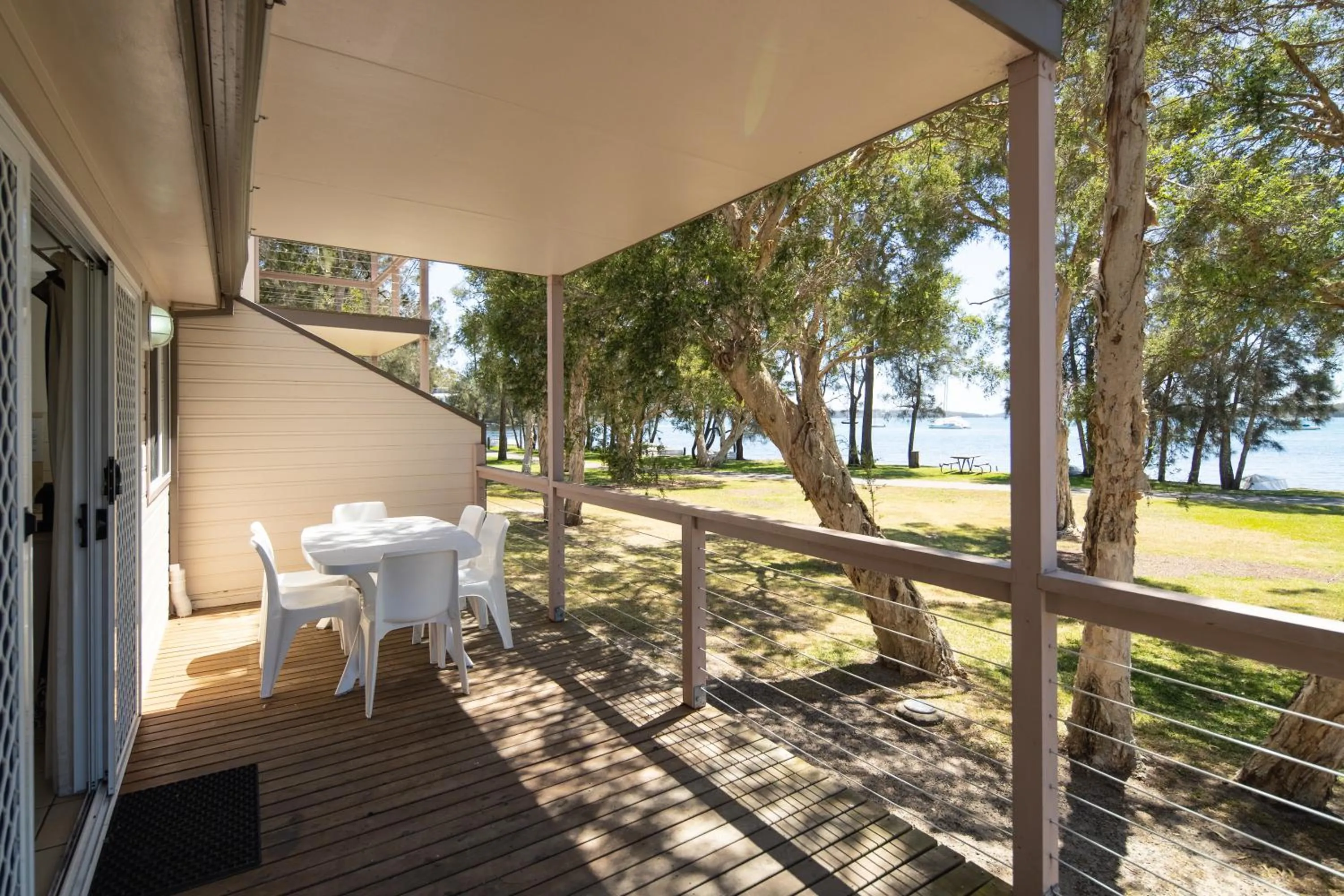 Patio in Ingenia Holidays Lake Macquarie