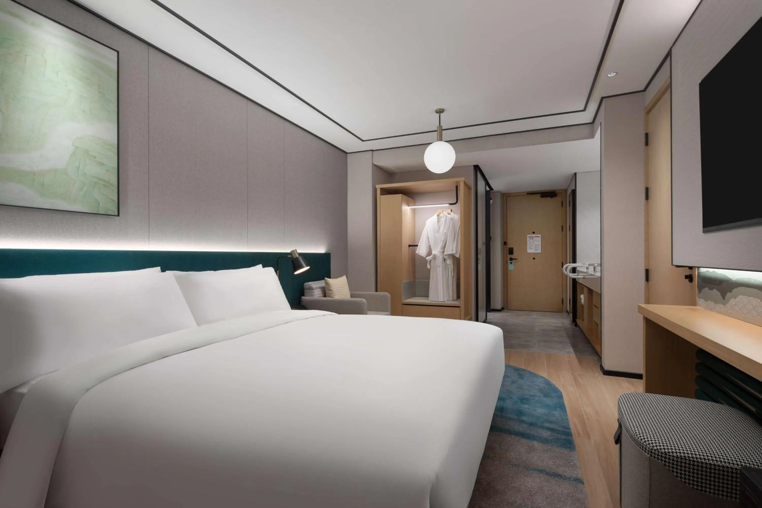 Bed in Hilton Garden Inn Chengde Mountain Resort