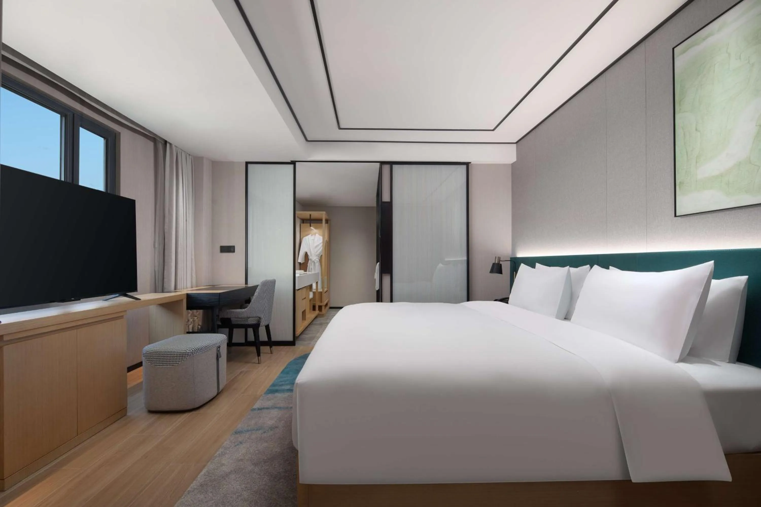 Bed in Hilton Garden Inn Chengde Mountain Resort