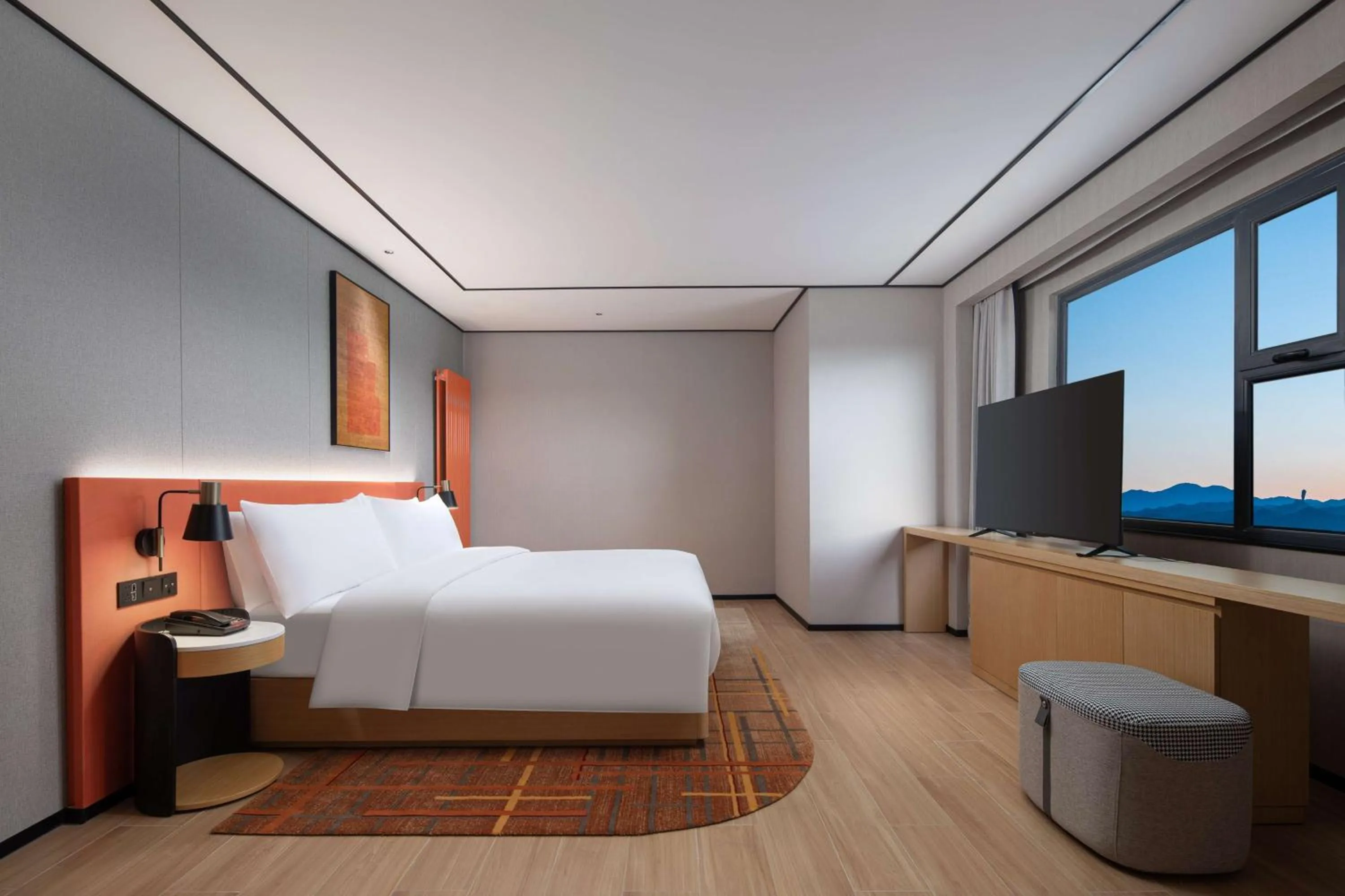 Bed in Hilton Garden Inn Chengde Mountain Resort